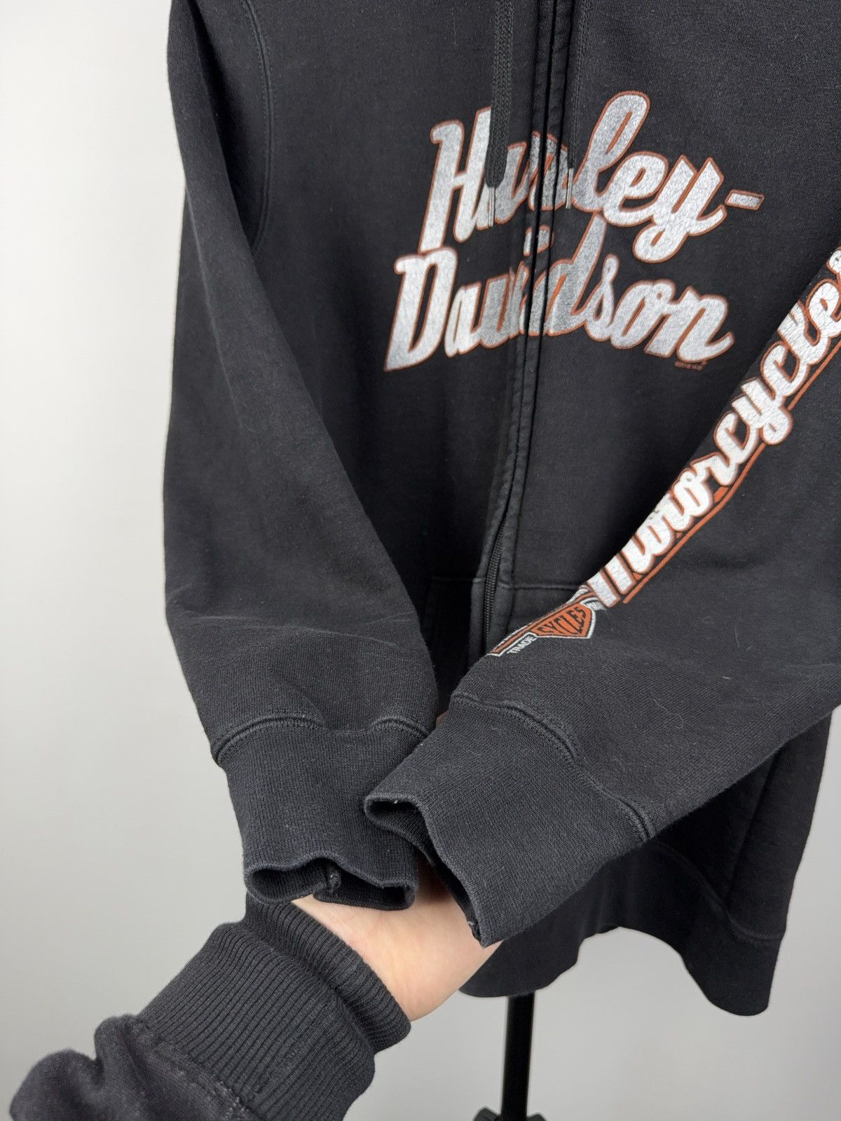 Harley Davidson Vintage 2018 Harley-Davidson Bergstrasse Germany Zip Hoodie Size S / US 4 / IT 40 - 7 Thumbnail