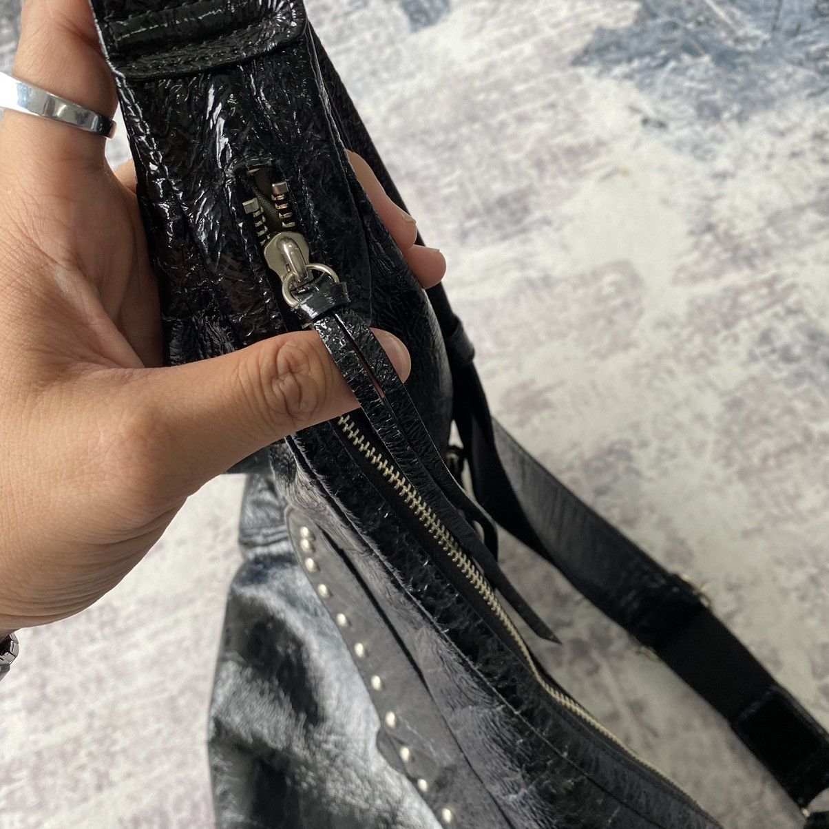 If Six Was Nine × Japanese Brand × Le Grande Bleu (L.G.B.) Bagatello Faux Leather Shoulder Bag Issey Miyake Style Size ONE SIZE - 8 Thumbnail