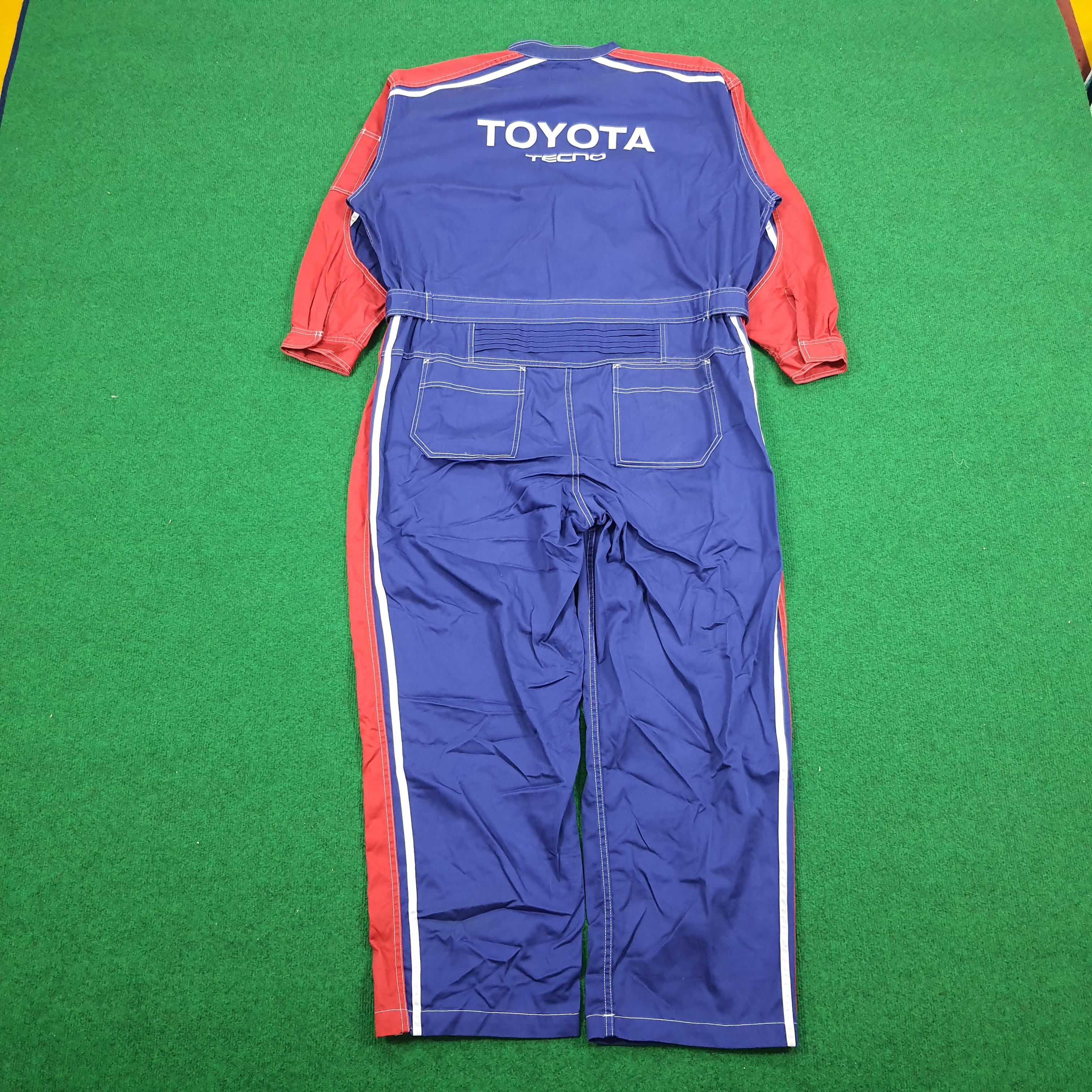 Japanese Brand × Vintage Vintage Toyota Tecno Japan Motorsports Racing Coverall Size US XXL / EU 58 / 5 - 1 Thumbnail