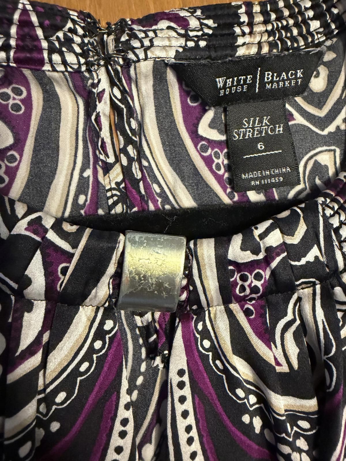 Other White House Black Market Silk Stretch Size 6 Printed Tank Size M / US 6-8 / IT 42-44 - 2 Thumbnail