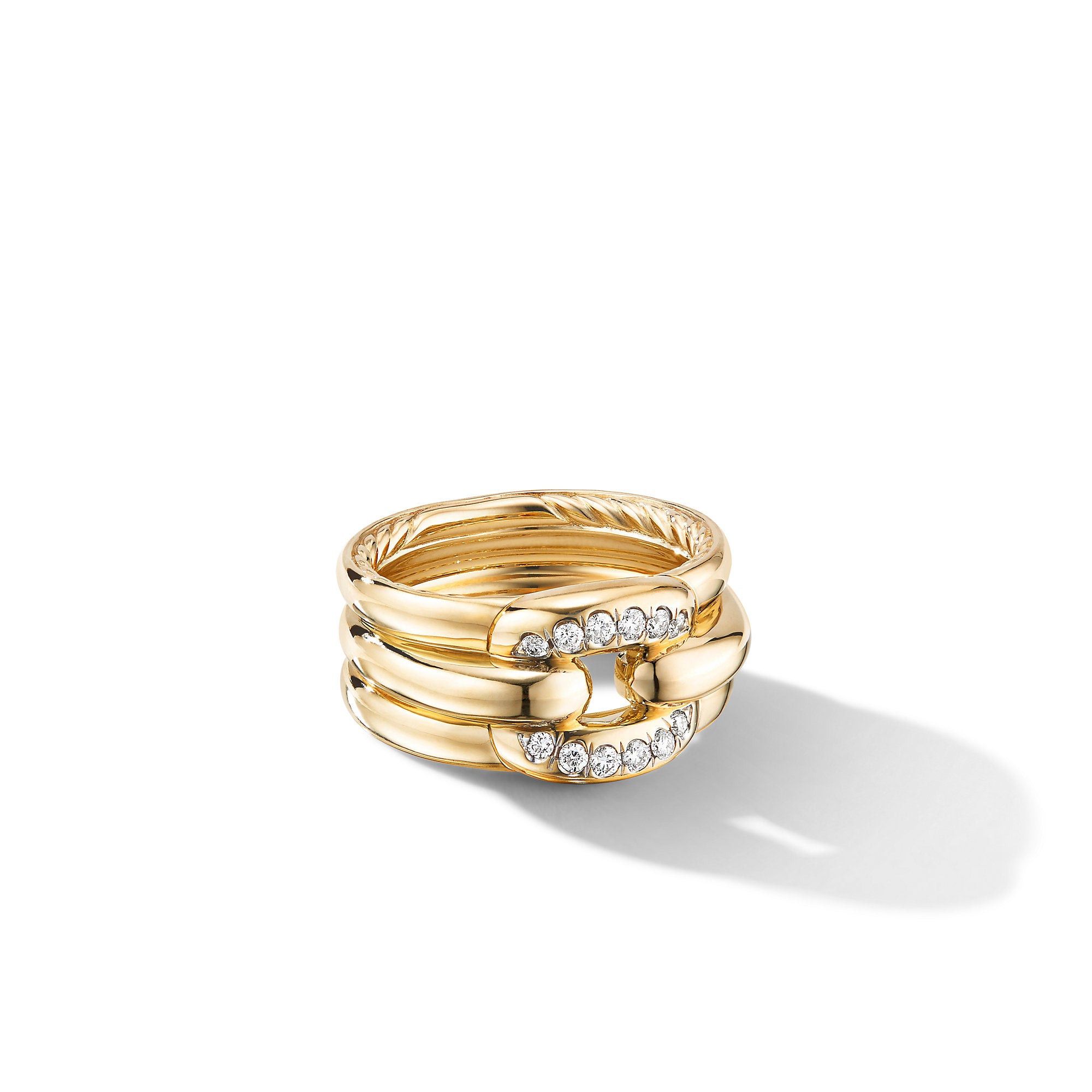David Yurman o1w1db10325 R16032D Ring in 18K Yellow Gold with Pave Size ONE SIZE - 1 Preview