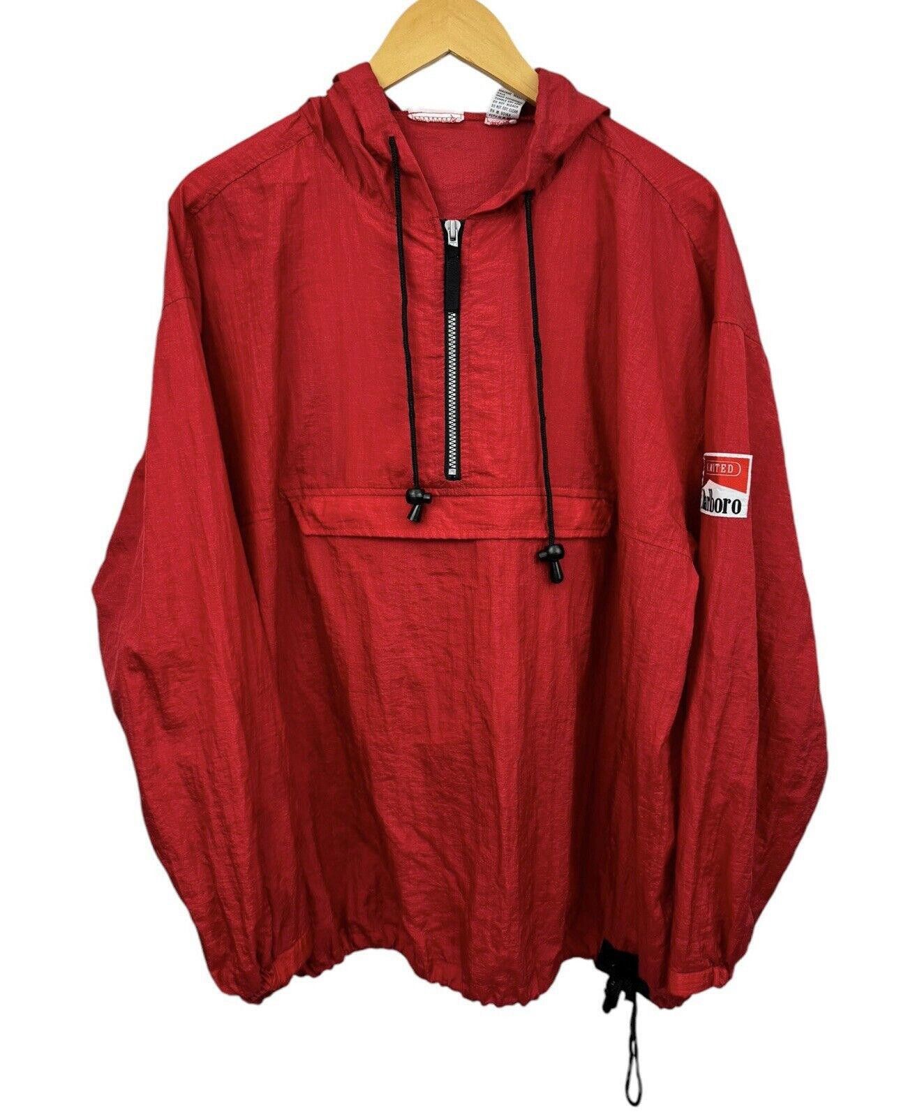 Marlboro Vintage Marlboro Unlimited 90s Red 1/4 Zip Anorak Fits XL Size US XL / EU 56 / 4 - 1 Thumbnail