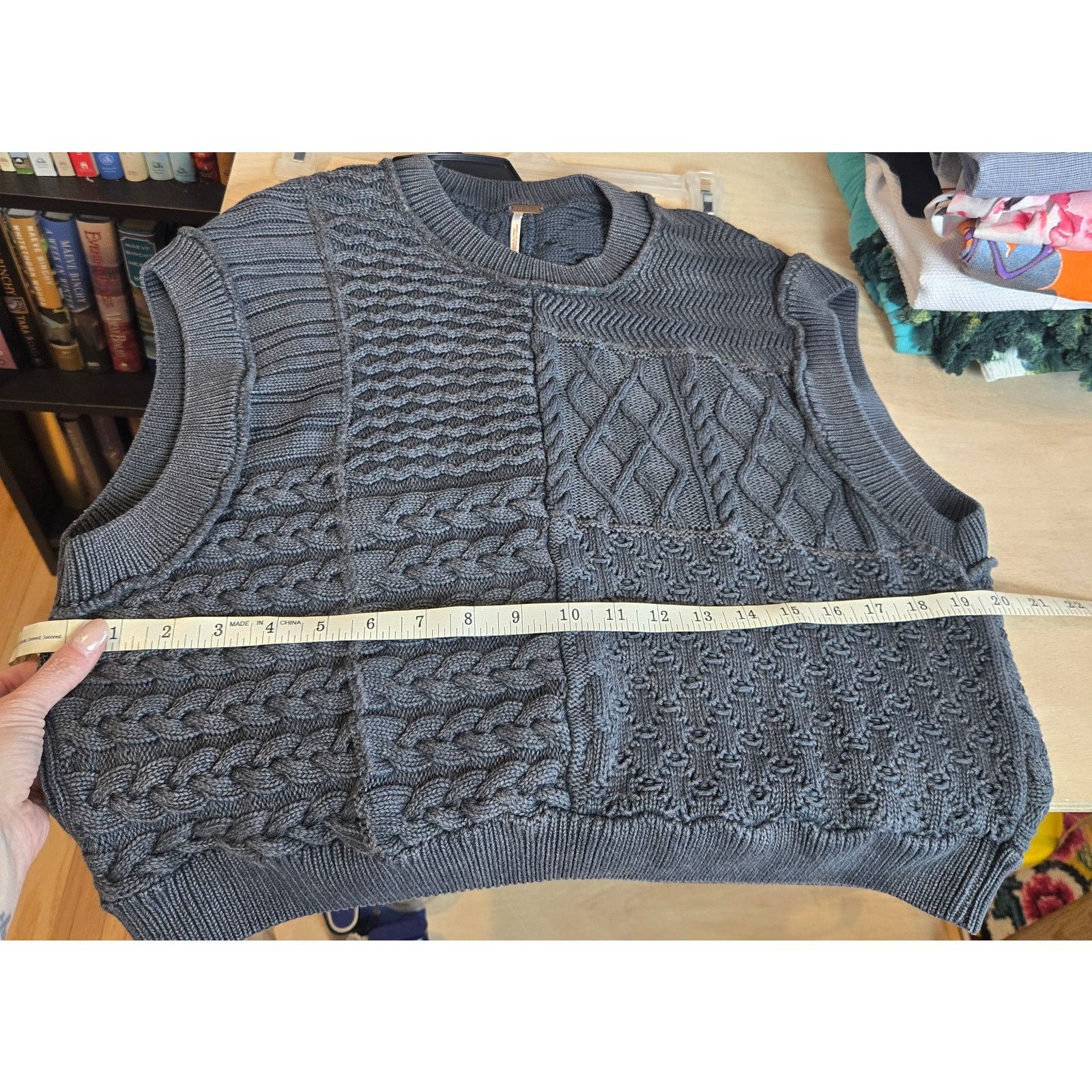 Free People Free People Take the Plunge sweater vest sz S gray Size S / US 4 / IT 40 - 6 Thumbnail