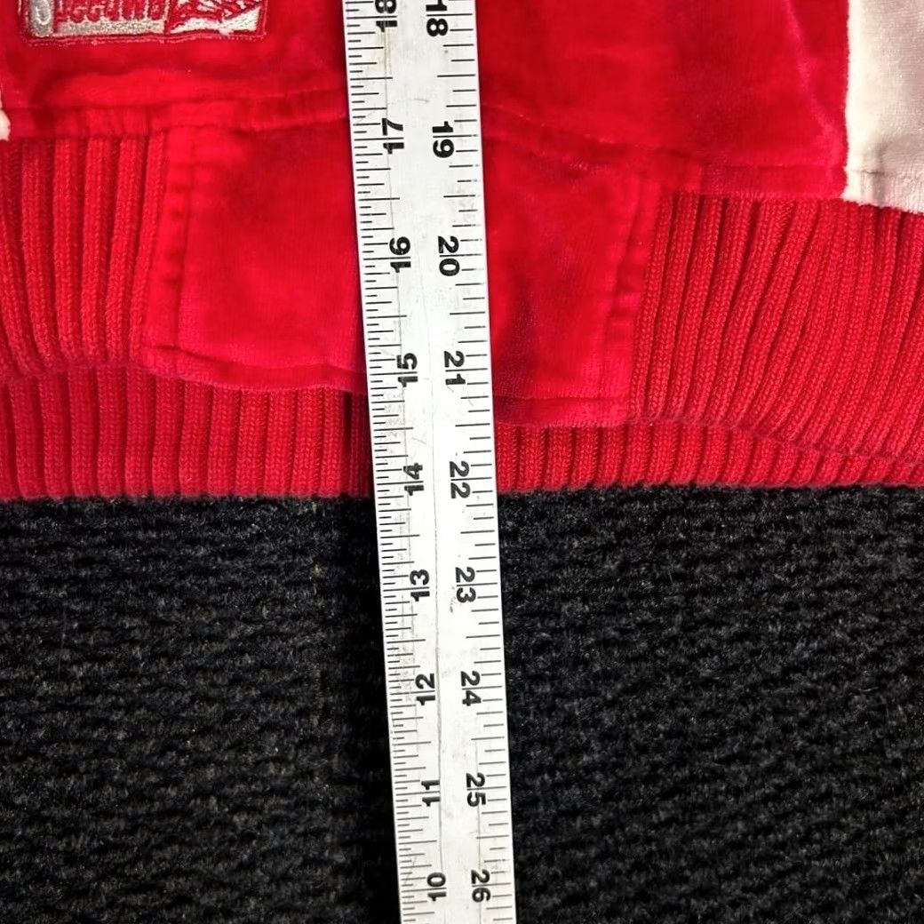 Enyce Lady Enyce Velour 750 Sport Racing Full Zip Jacket Red White Women's XL Track Jacket Womens Size XL / US 12-14 / IT 48-50 - 5 Thumbnail