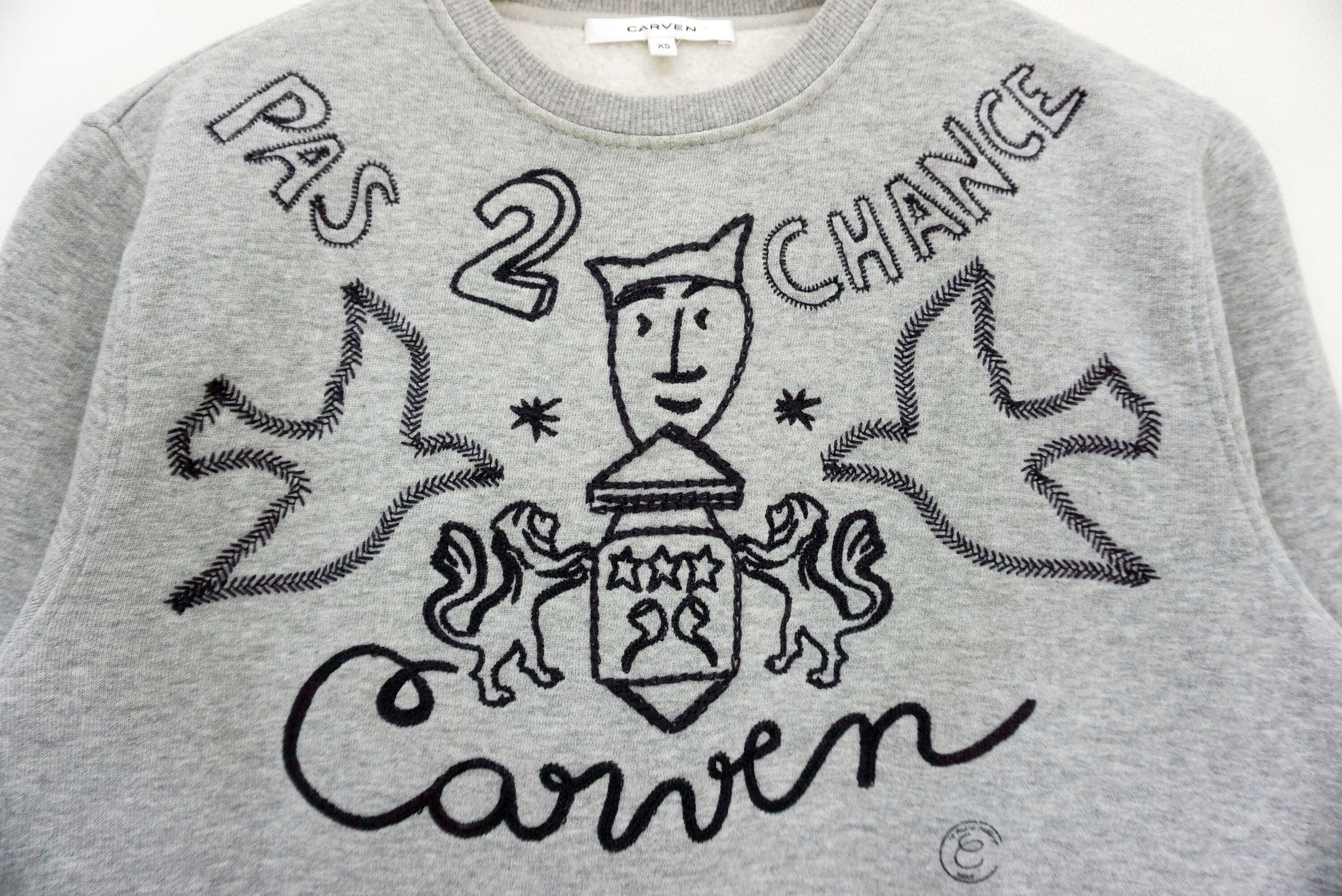 Carven Carven Sweatshirt Doves Lions Crest Embroidered Pullover Size US XS / EU 42 / 0 - 4 Thumbnail