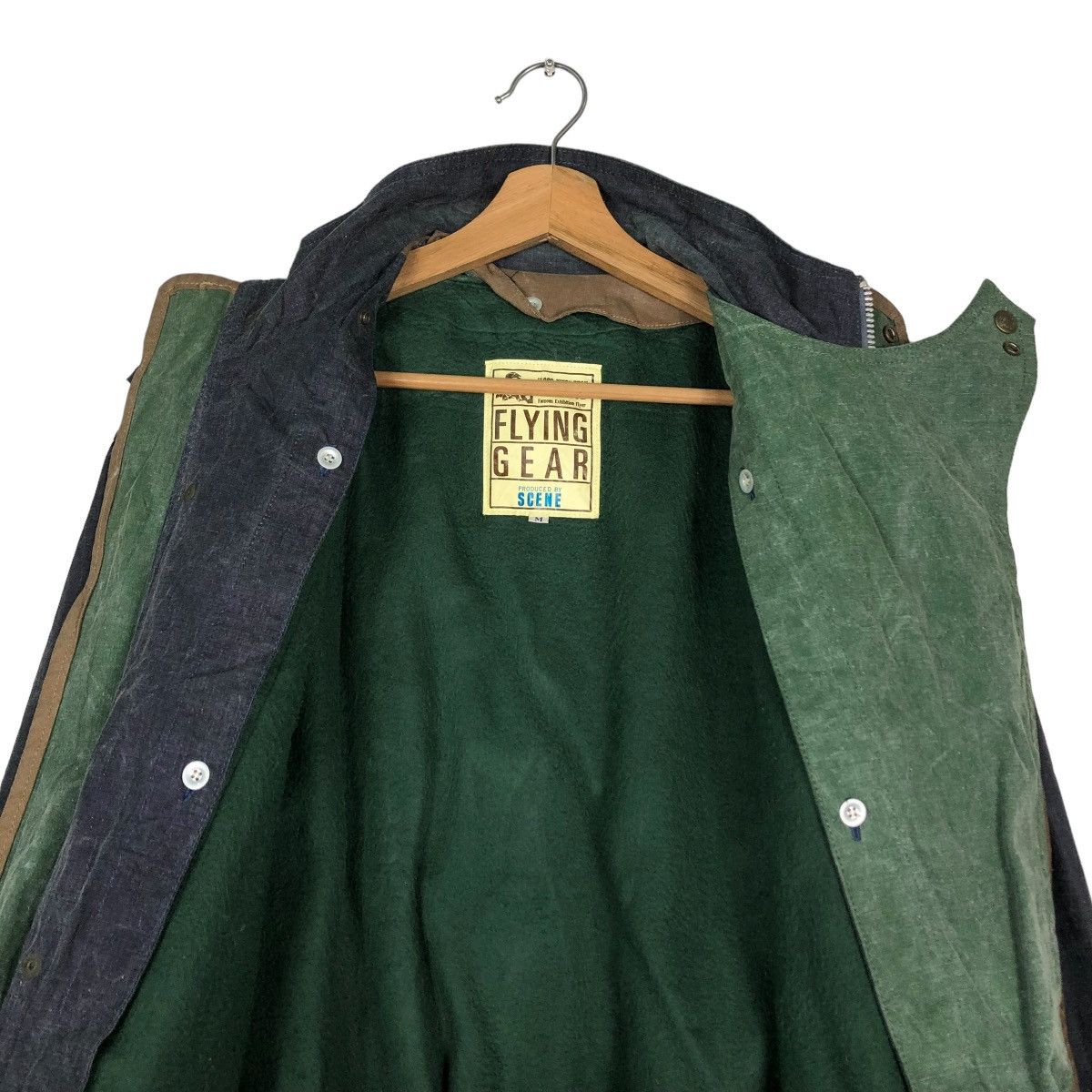 Japanese Brand 🔥VINTAGE BOMBER JACKET PARACHUTE BIKER FLYING GEAR SCENE Size US M / EU 48-50 / 2 - 16 Thumbnail