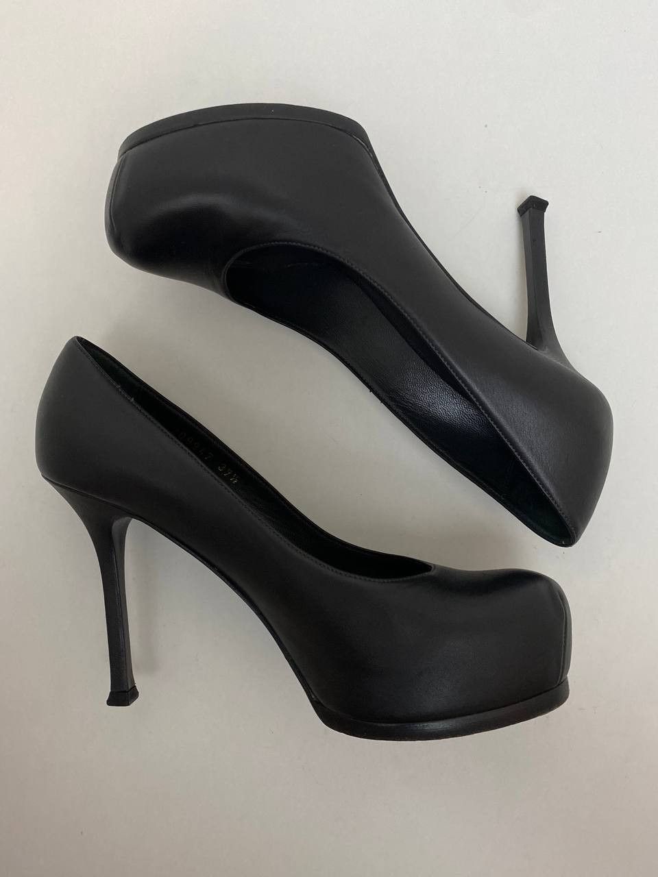 Yves Saint Laurent Yves Saint Laurent YSL Trib Too Leather High Heels Size US 6.5 / IT 36.5 - 4 Thumbnail