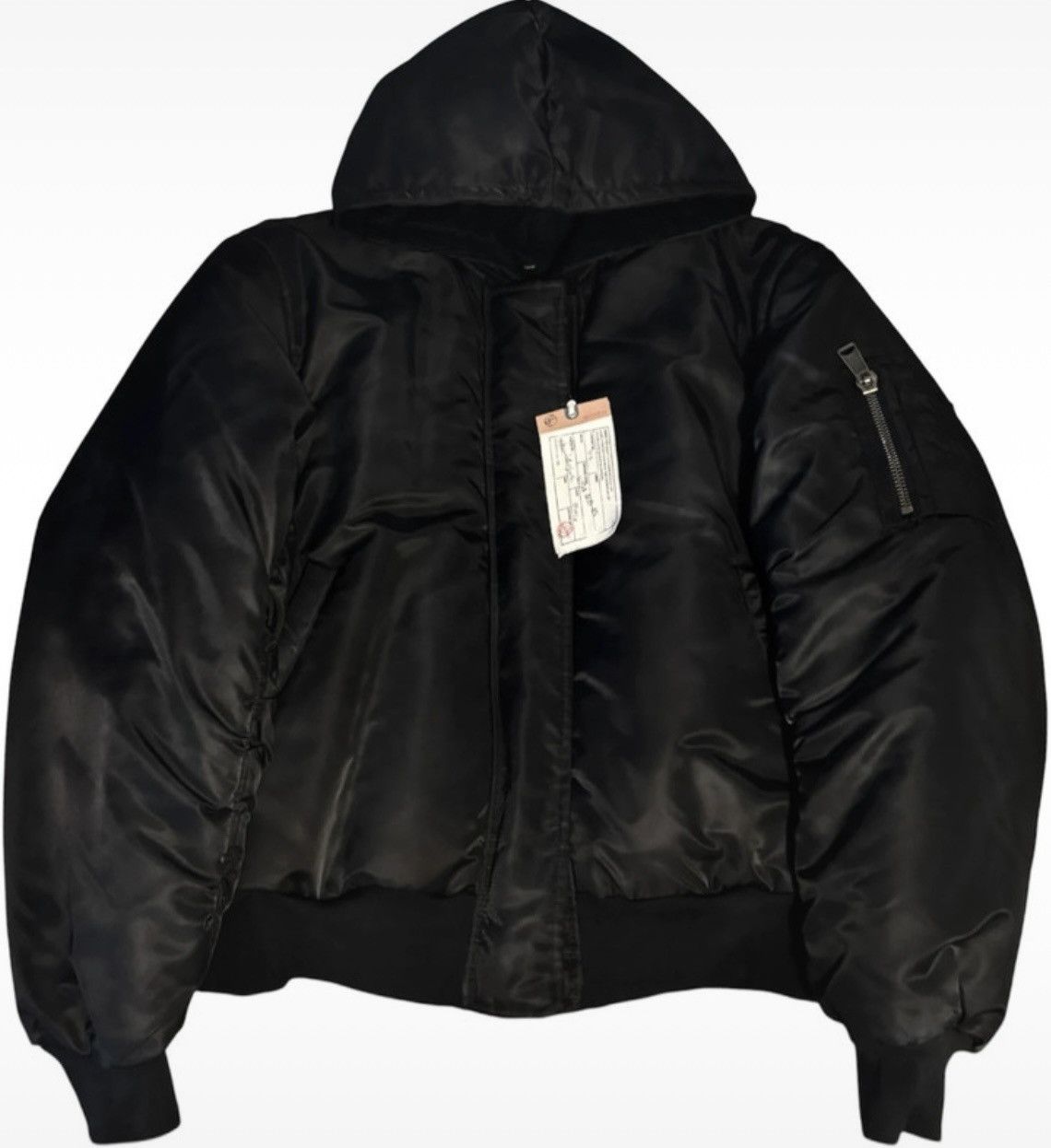 No Faith Studios REVERSIBLE HOOD BOMBER JACKET BLACK | Grailed