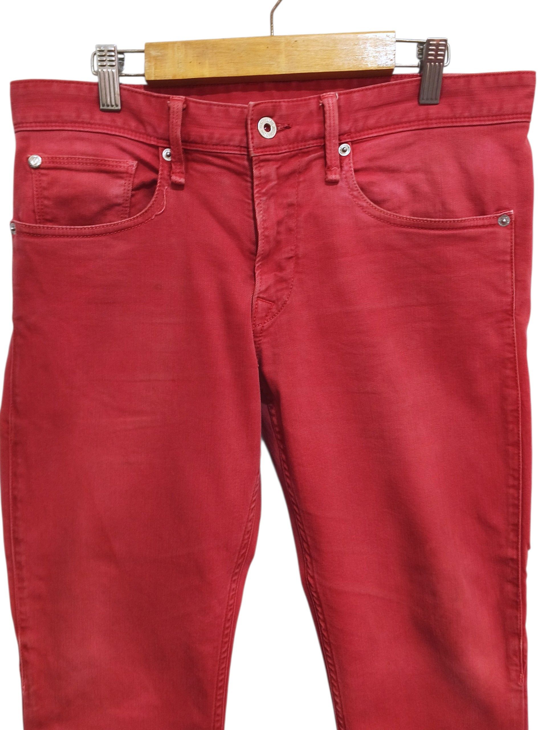 Love Moschino Y2K Love Moschino Red Slim Fit Stretch Denim Jeans Size 32" / US 10 / IT 46 - 3 Thumbnail