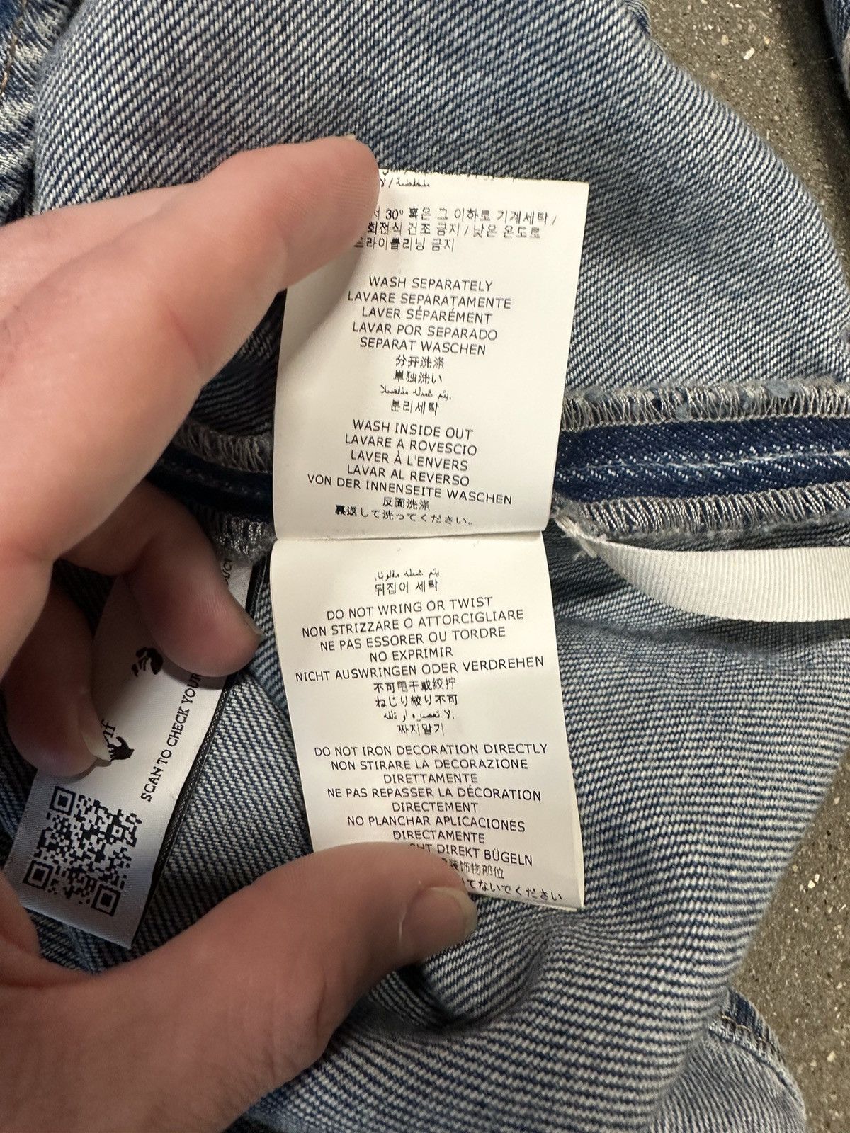 Off-White Off White Diag Outline Denim Jacket Blue Size US S / EU 44-46 / 1 - 9 Thumbnail