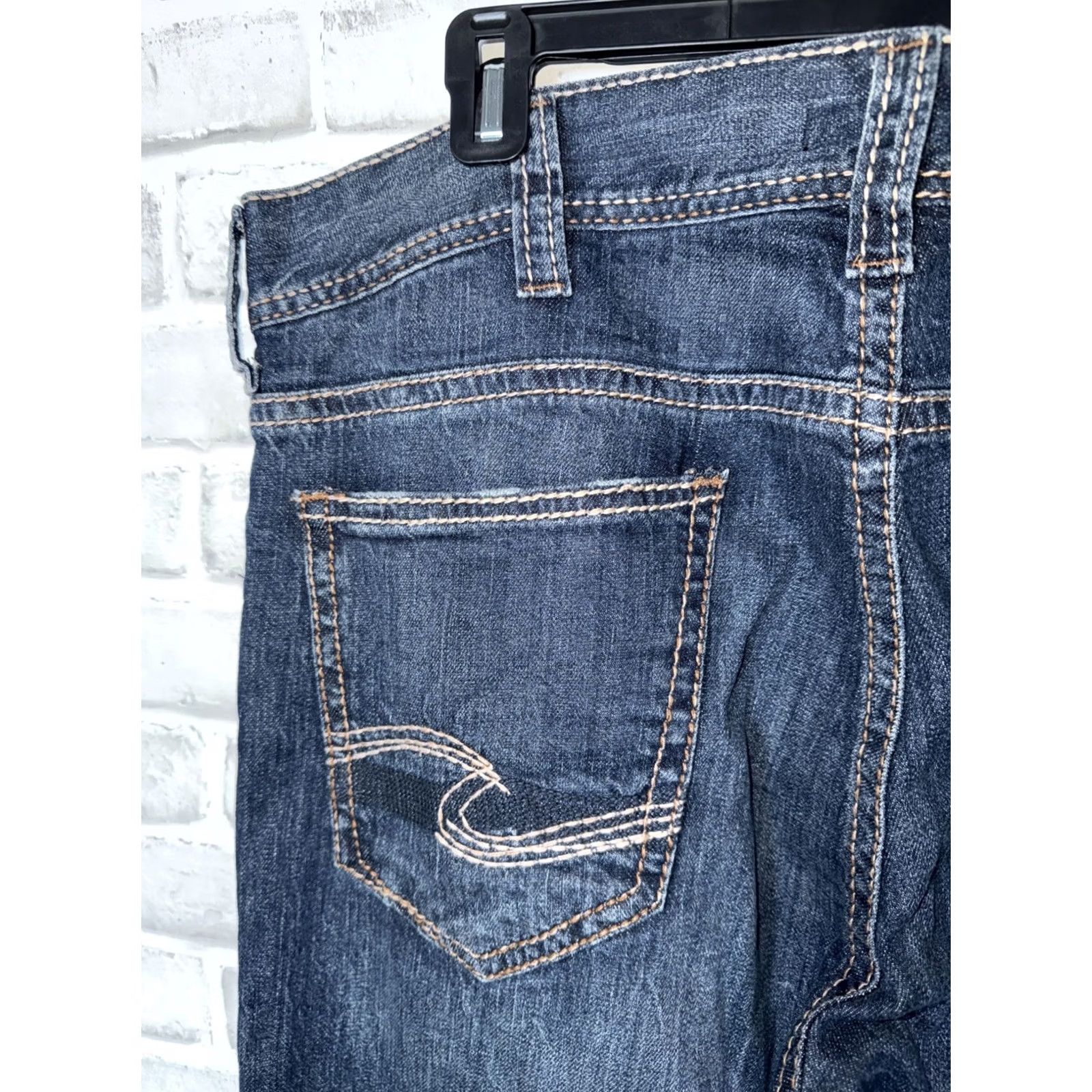 Silver Jeans Co. Silver Jeans Zac Jeans Mens Straight 38x30 Blue 5-Pocket Denim Regular Fit Vintage: No Size US 38 / EU 54 - 7 Thumbnail