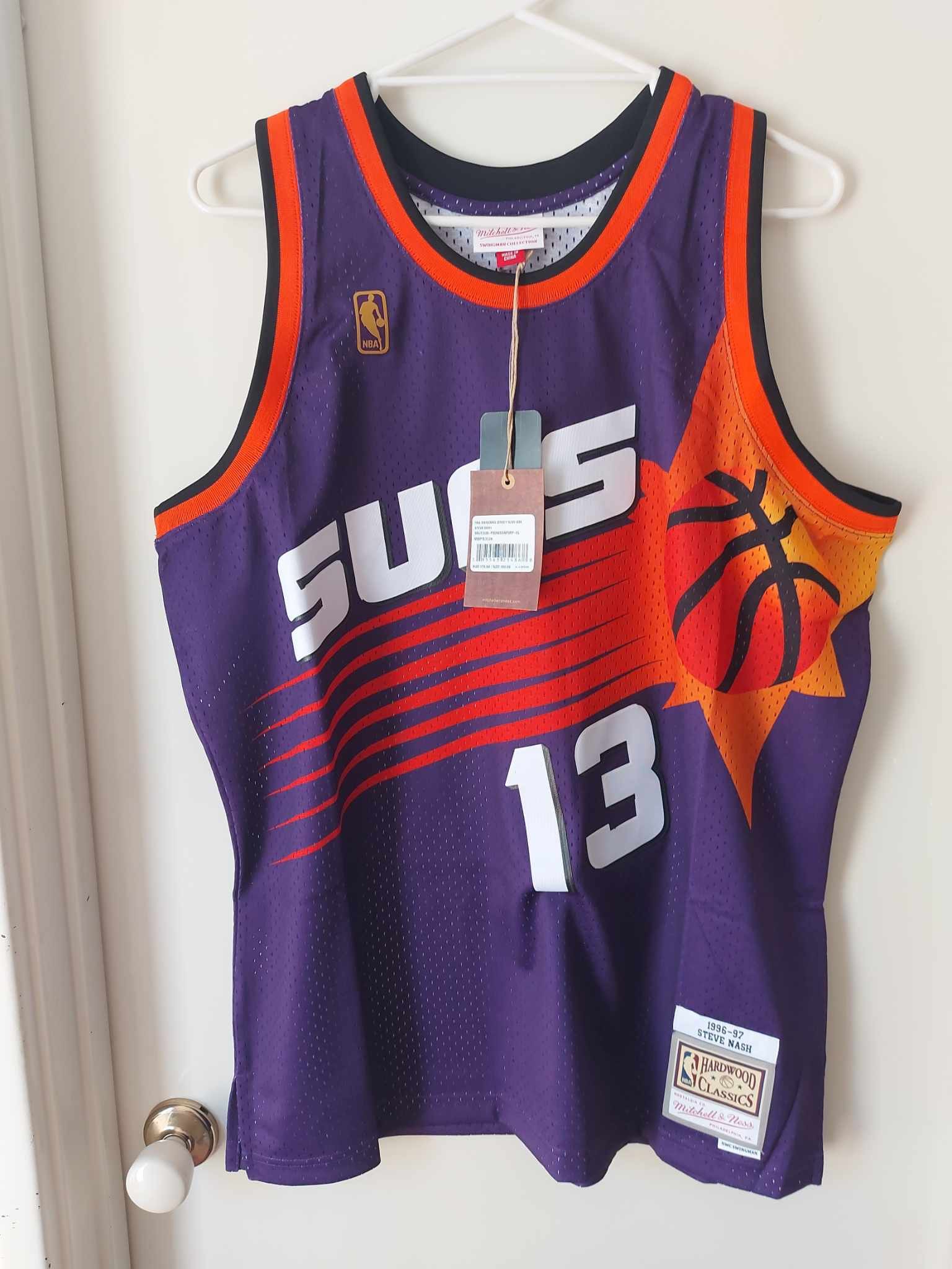 image of Mitchell Ness x NBA '96-'97 Steve Nash Nba Swingman Jersey in Purple, Men's (Size XL)