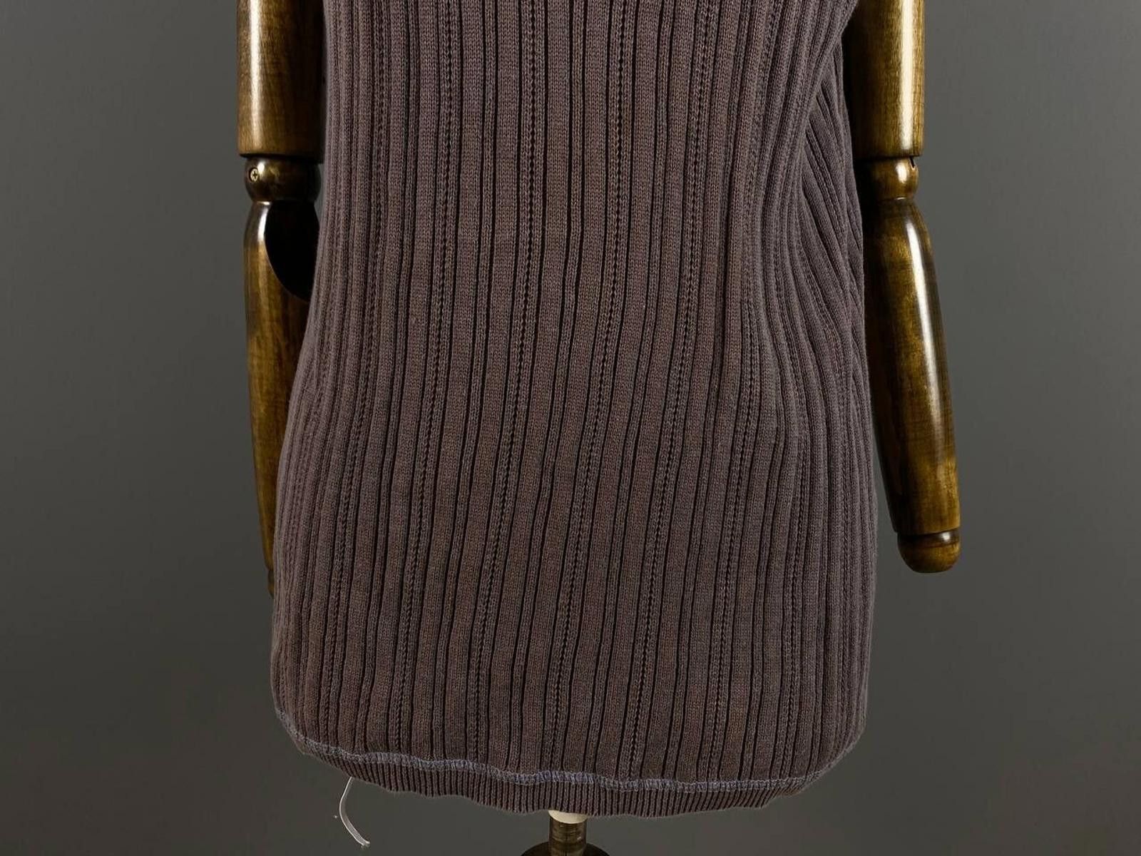 Designer Gudrun Sjoden Brown Sleeveless Tunic Blouson Dress Size XL Size XL / US 12-14 / IT 48-50 - 2 Thumbnail