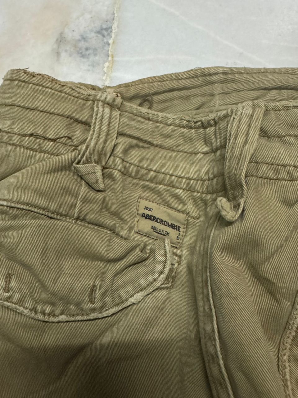 20471120 Baggy💥Vintage Abercrombie Tactical Cargo Big Pocket Distress Size US 32 / EU 48 - 18 Thumbnail