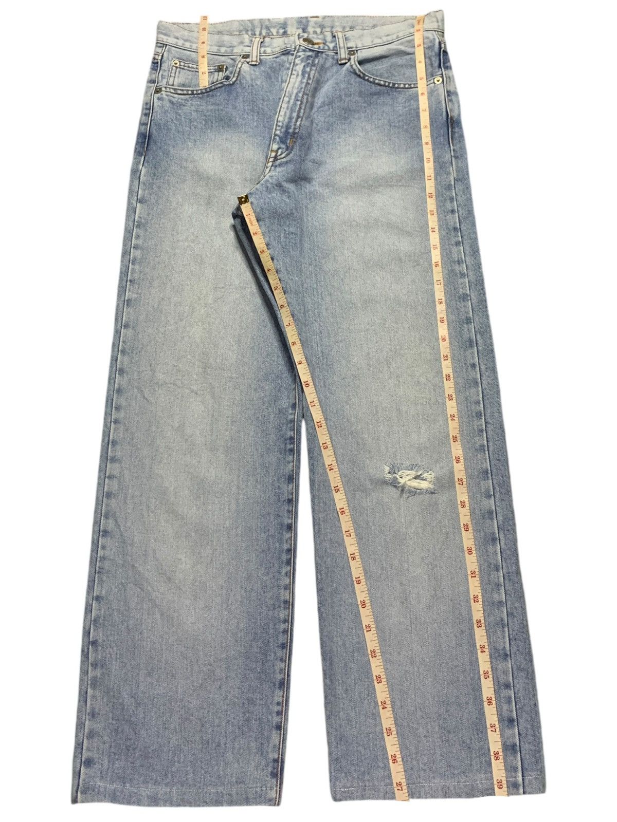 Guess SALES🔥Vintage Guess Usa Stone Wash Distressed Baggy Jeans Size US 32 / EU 48 - 13 Thumbnail