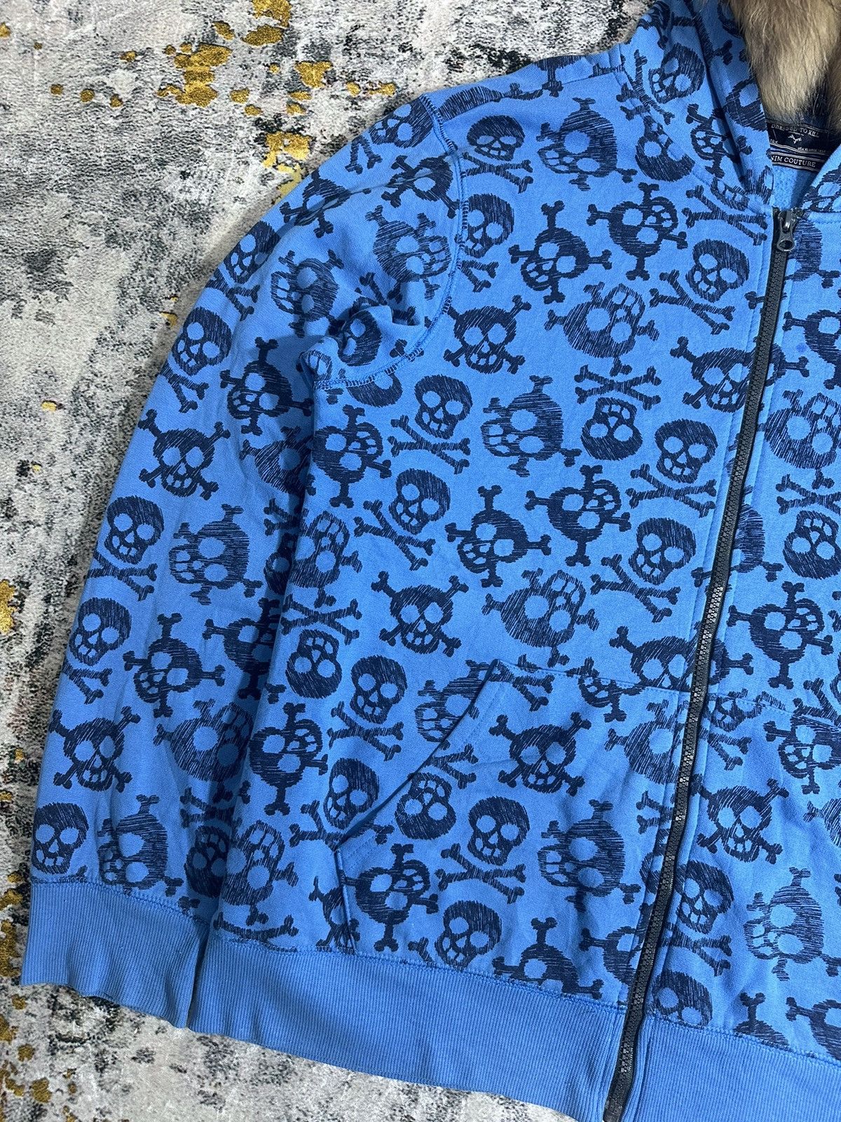 Japanese Brand AOP SKULL DRESSED TO KILL FUR ZIP HOODIE IFSIXWASNINE STYLE Size US L / EU 52-54 / 3 - 3 Thumbnail