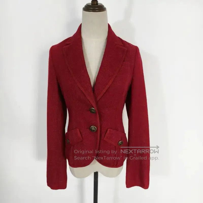 Burberry Burberry Red Wool Blend Long Sleeve Cardigan. Size M / US 6-8 / IT 42-44 - 1 Thumbnail