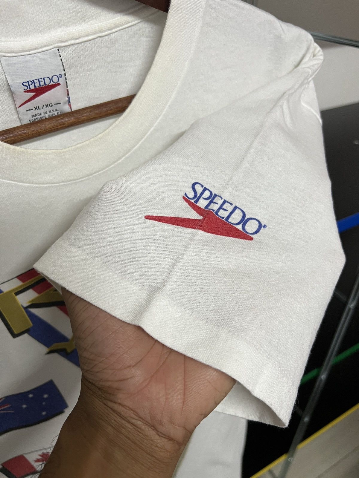 Speedo Vintage 90s Speedo "Prove Your Medal" Olympic Graphic Tee Size US XL / EU 56 / 4 - 8 Thumbnail