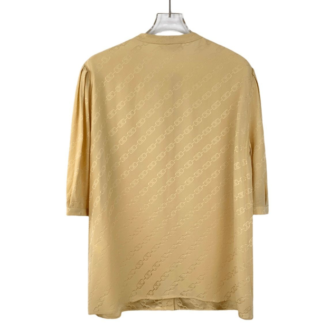 Celine Celine Shirt – Brown Triomphe Silk Print (Size M) Size M / US 6-8 / IT 42-44 - 5 Thumbnail