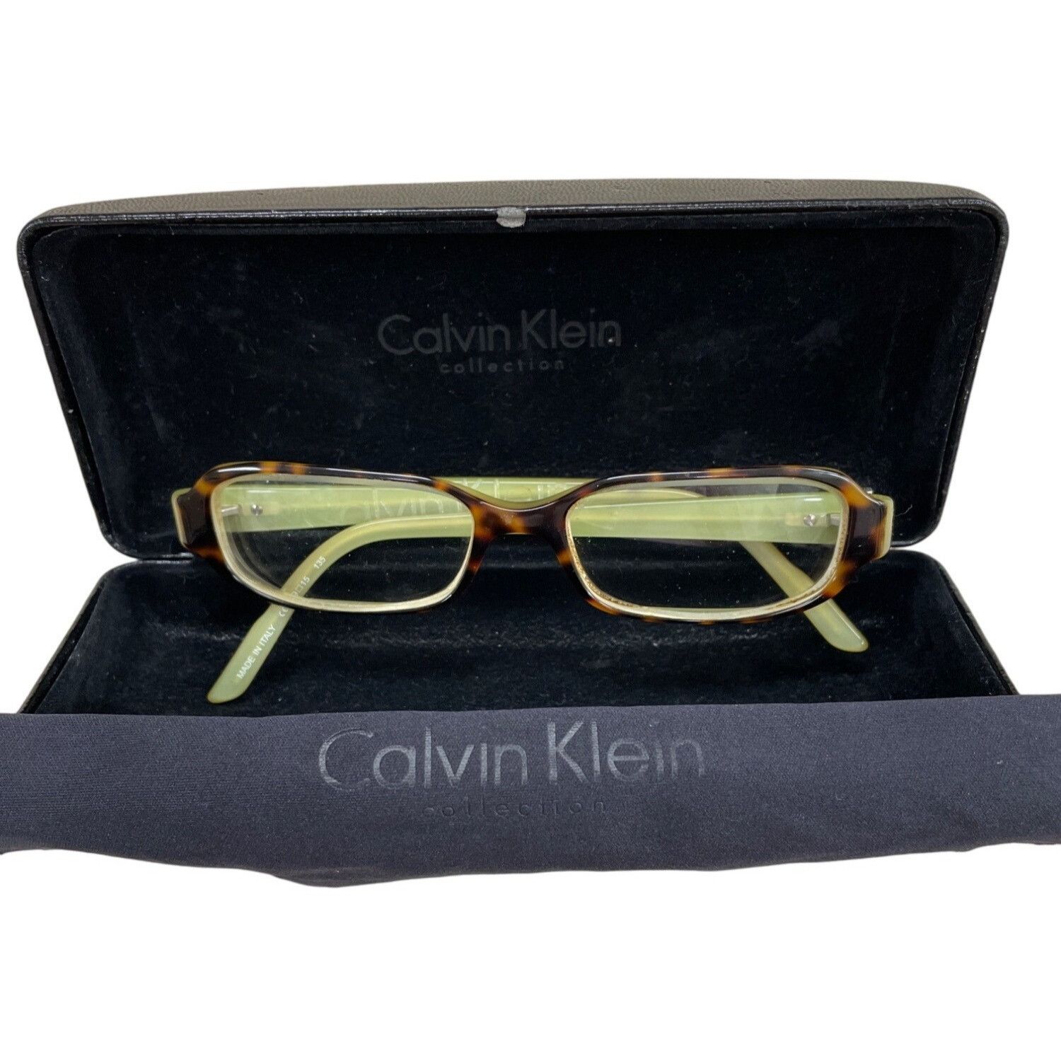 Calvin Klein Calvin Klein Women's Eyeglass Frames 49 15 135 Made in Italy Size ONE SIZE - 1 Thumbnail