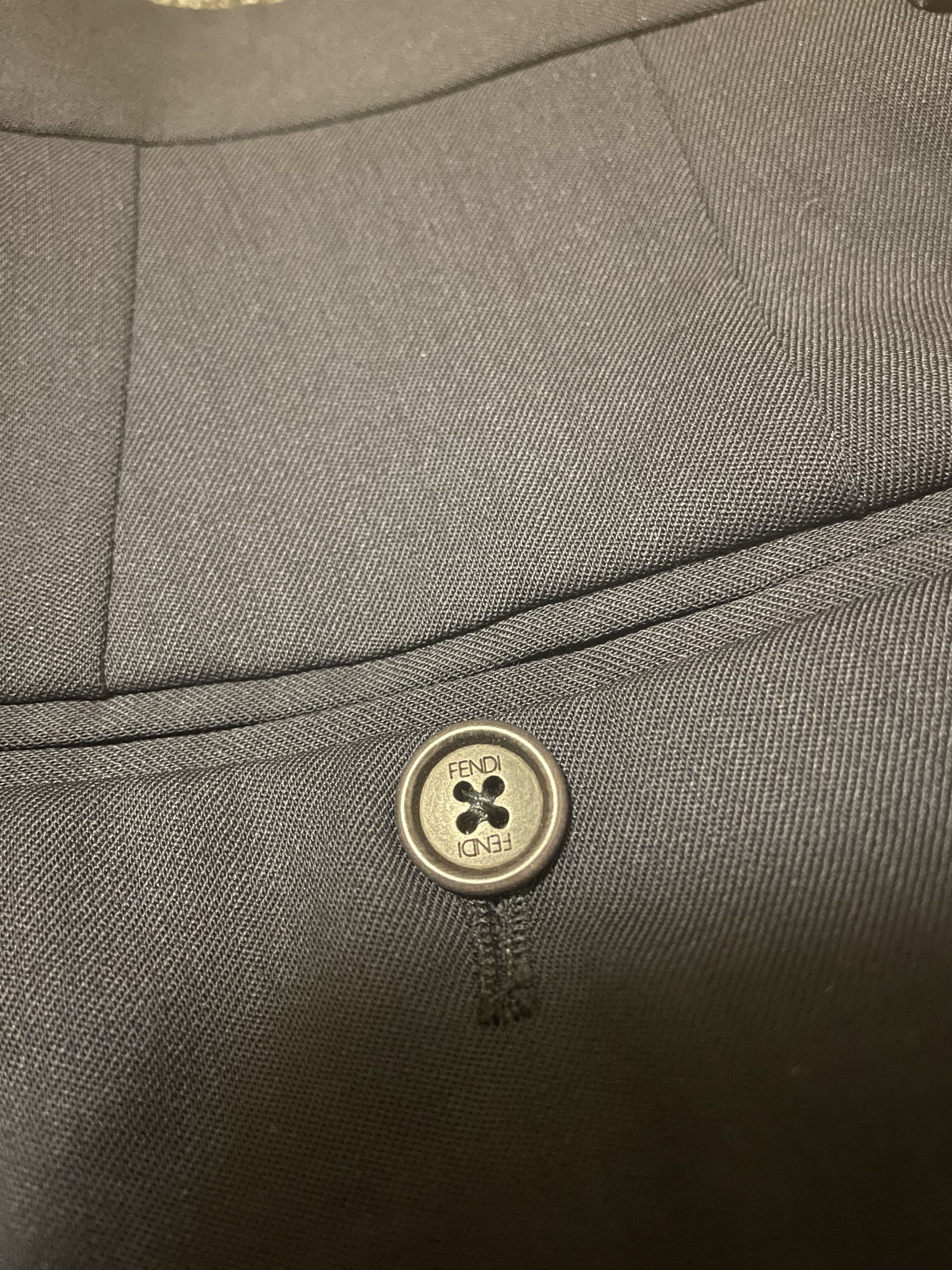 Fendi FENDI Black wool casual pants/suit pants, size 44 Size US 28 / EU 44 - 4 Thumbnail