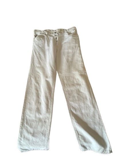 Giorgio Armani × Vintage Baggy/fitted white jeans Size US 32 / EU 48 - 1 Thumbnail