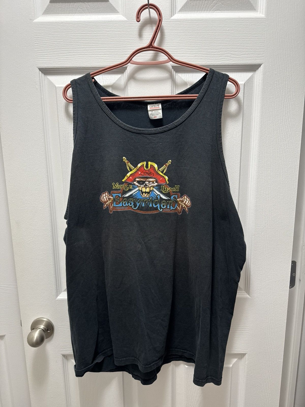 Anvil Anvil Vintage 2005 Myrtle Beach Biker Easyriders Motorcycle Size US XL / EU 56 / 4 - 1 Thumbnail
