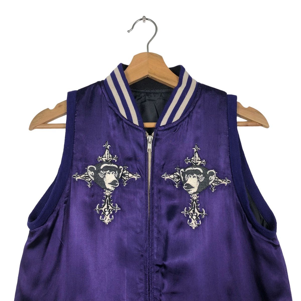 Japanese Brand 🔥90’s Very Rare Tank Top Sukajan Japan Jacket Big Logo Size US M / EU 48-50 / 2 - 2 Thumbnail