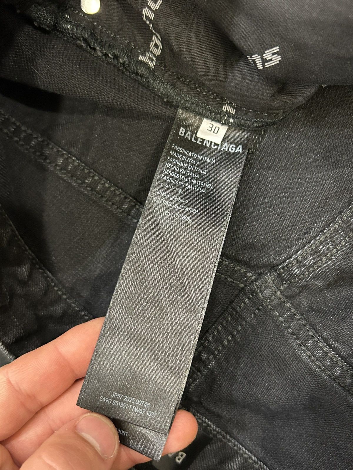 Balenciaga Balenciaga Black Denim Jeans Size US 30 / EU 46 - 4 Thumbnail