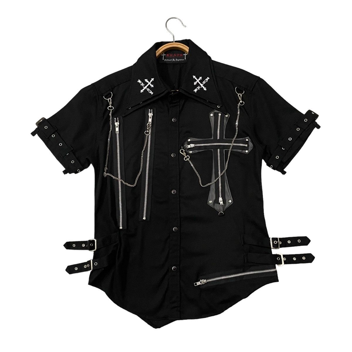 Le Grande Bleu (L.G.B.) Vintage Reach Keystation Bondage Punk Seditionaries Shirt Size US M / EU 48-50 / 2 - 1 Thumbnail