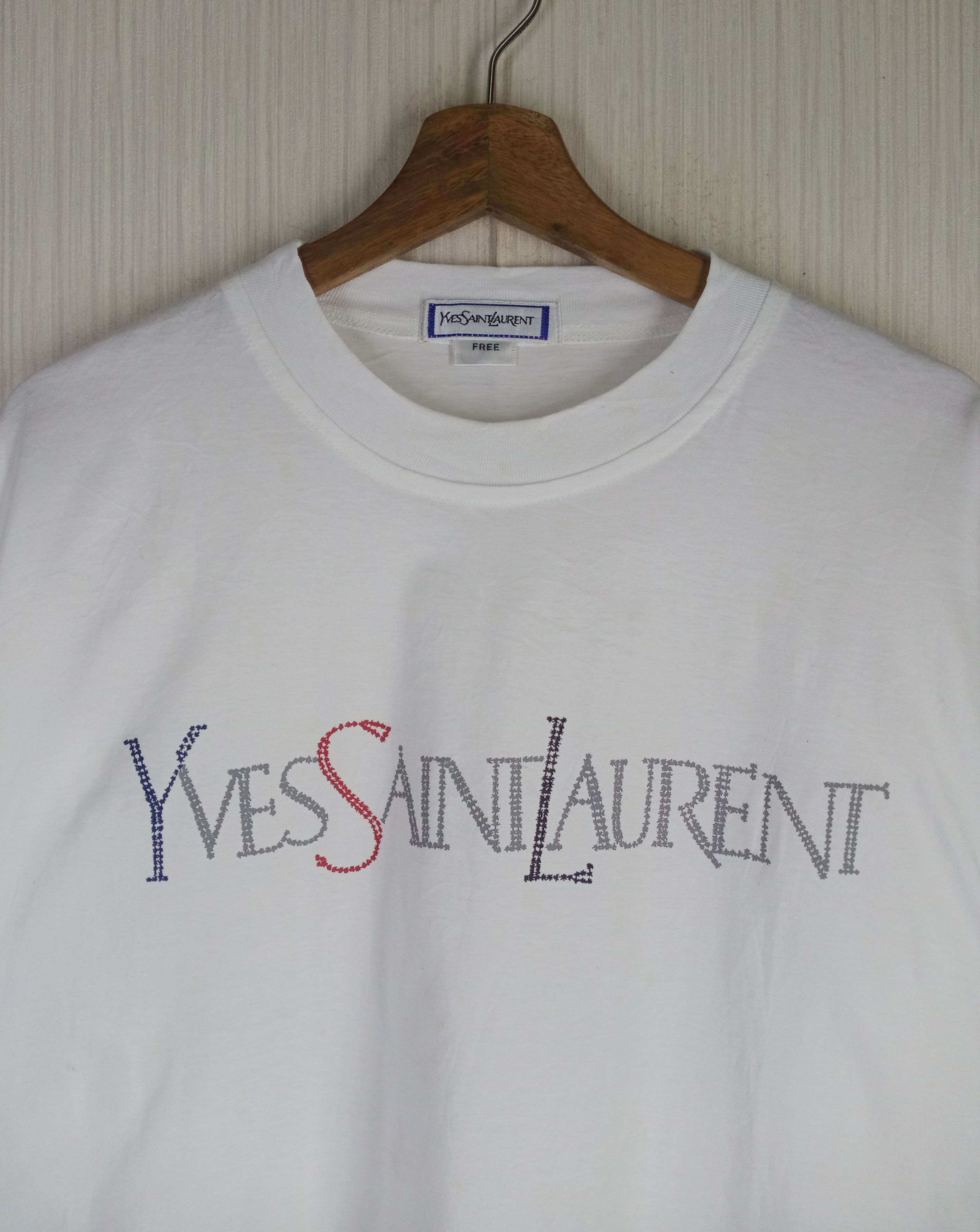 Yves Saint Laurent Rare Vintage YSL Yves Saint Laurent Long Sleeve Tshirt Size US M / EU 48-50 / 2 - 1 Thumbnail