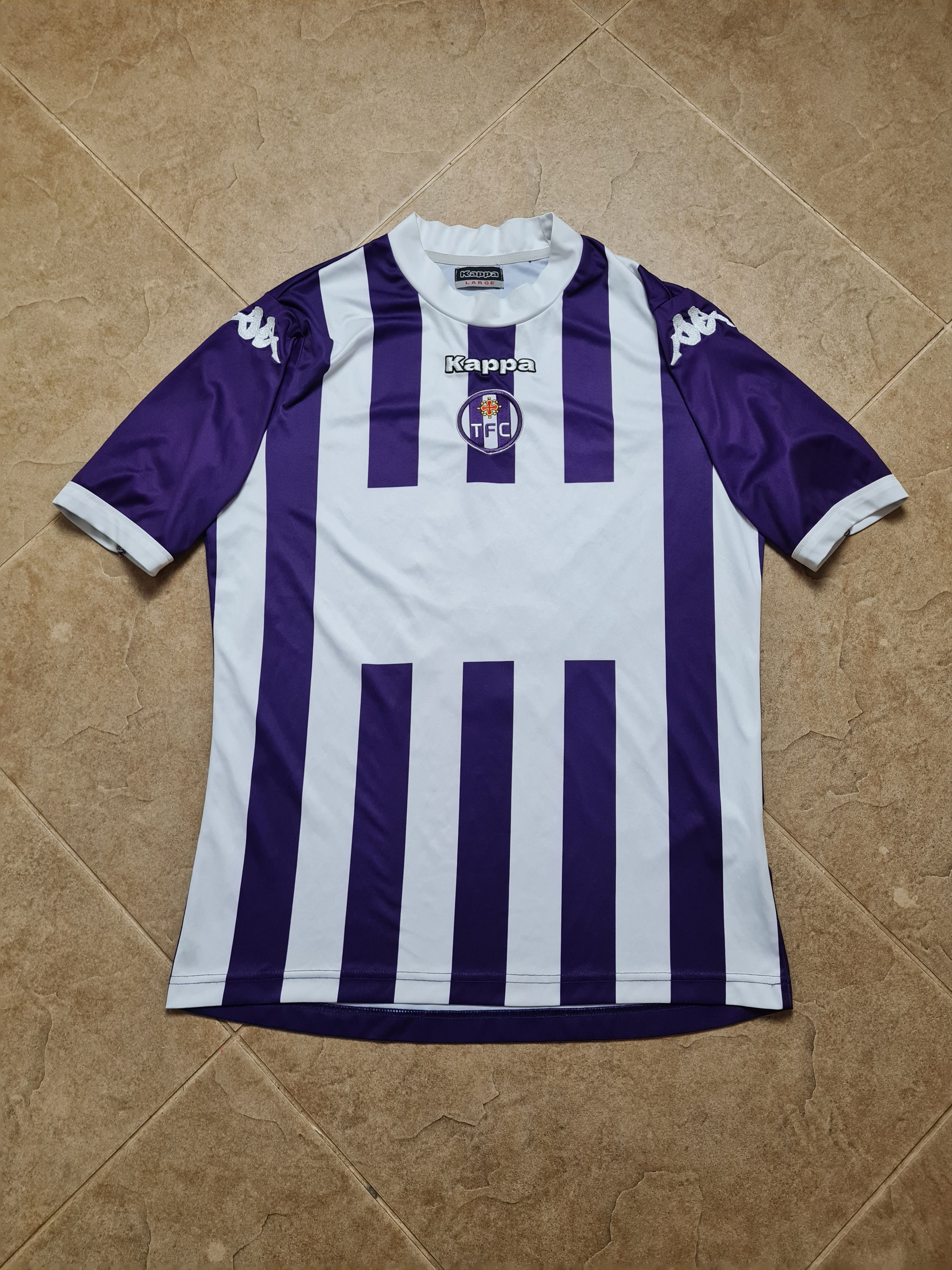 Kappa Football Jersey Maillot Toulouse Kappa #9 VintageTFC Soccer Size US L / EU 52-54 / 3 - 2 Thumbnail