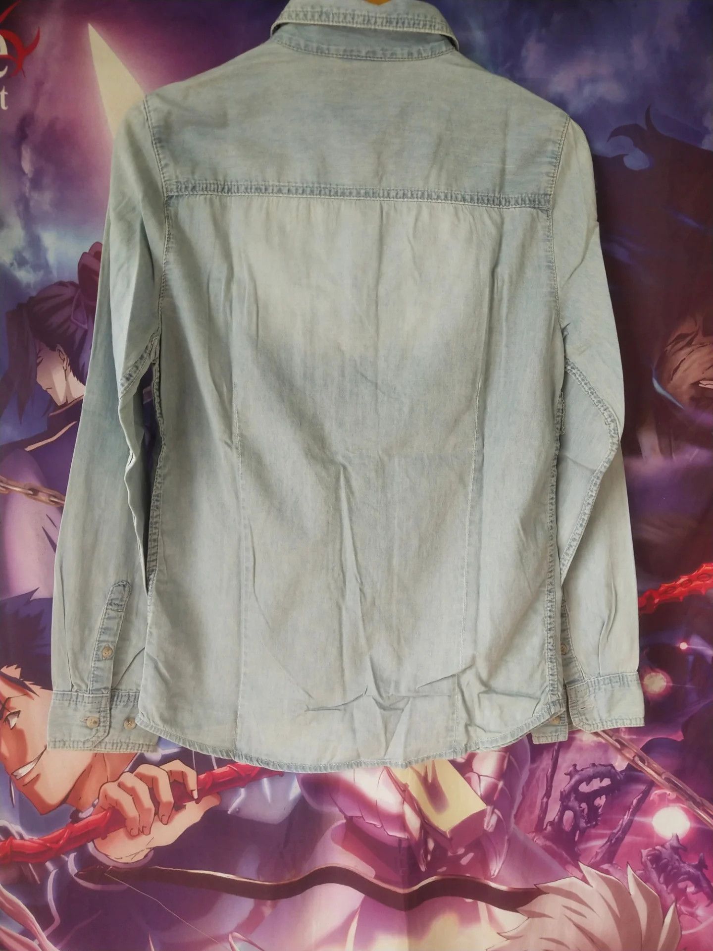 Dickies Dickies Faded Blue Denim Shirt Size S / US 4 / IT 40 - 4 Thumbnail