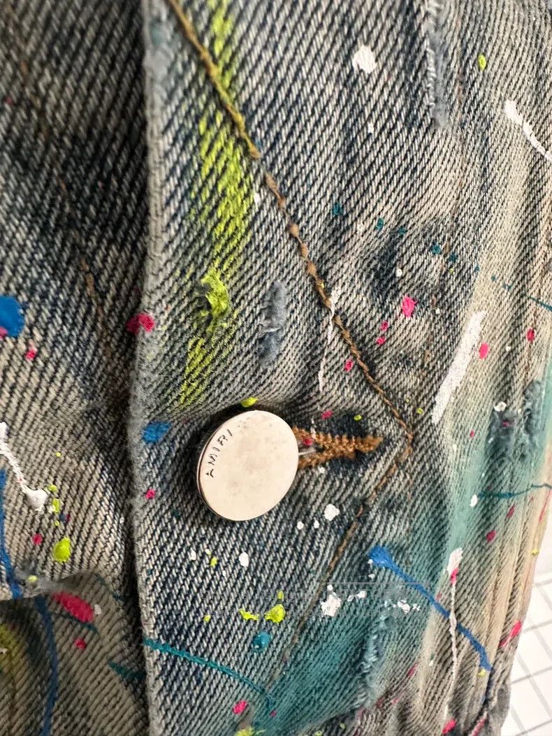 Amiri Amiri Size S Colorful splashed ink spots, worn-out effect, Size US S / EU 44-46 / 1 - 6 Thumbnail