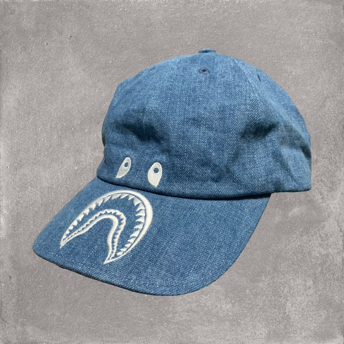 Bape Bape Cap Shark Denim Panel Cap Light Indigo Blue 2019 Size ONE SIZE - 1 Thumbnail
