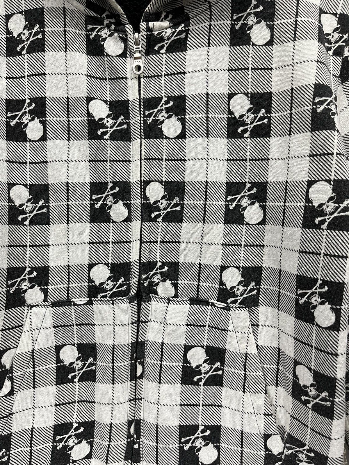 Japanese Brand Vtg SORRIDERE Skull Skeleton Chekered Punk Gothic Hoodie 🔥 Size M / US 6-8 / IT 42-44 - 7 Thumbnail