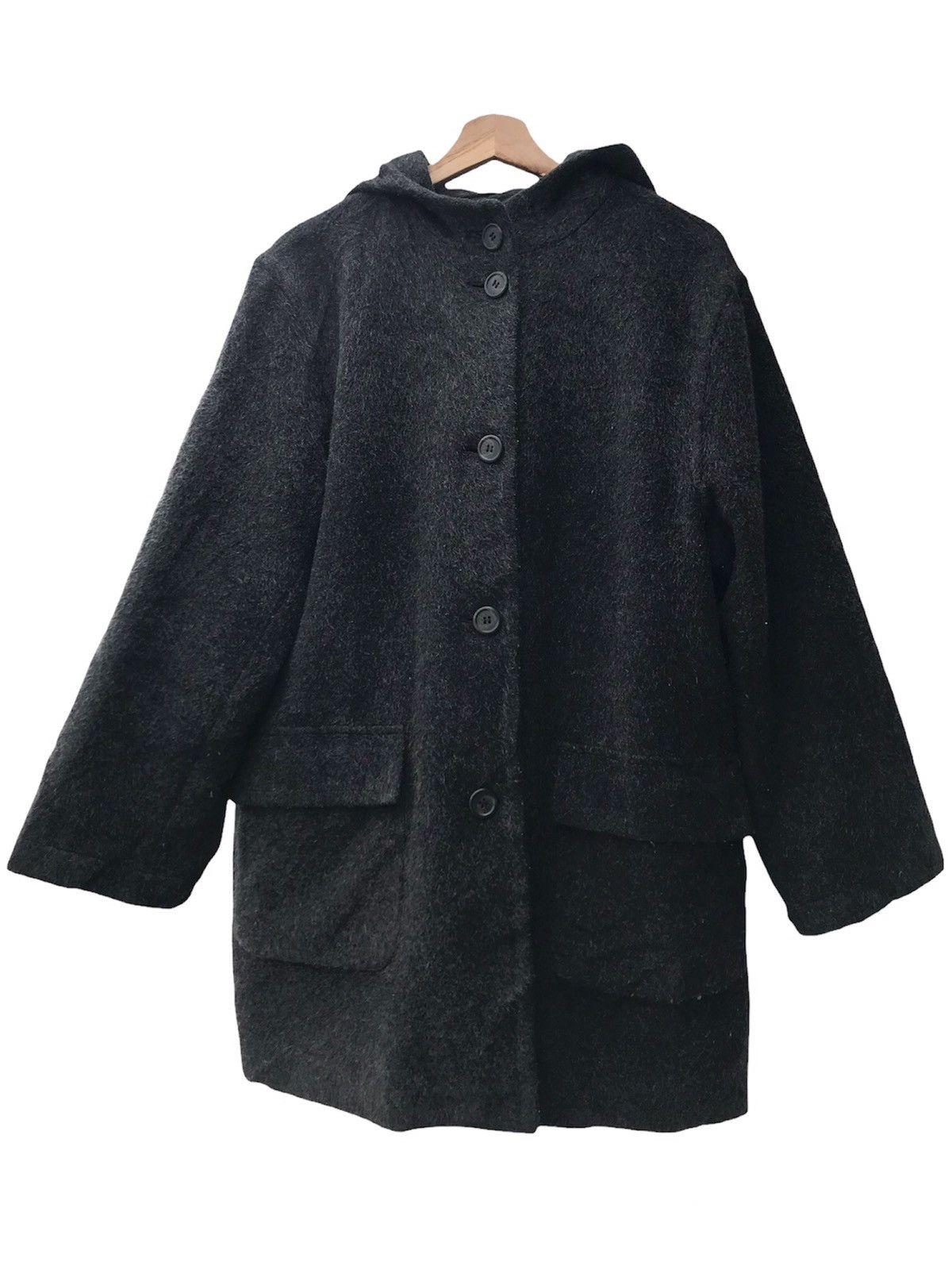 J.Crew Vintage J.Crew Alpaca Mohair Hoodie Coat Size US M / EU 48-50 / 2 - 1 Thumbnail
