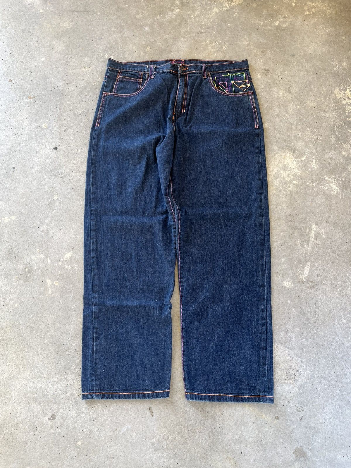 Coogi Vintage Y2K Refuse Denim Baggy Wide Leg Pants Size US 42 / EU 58 - 2 Thumbnail