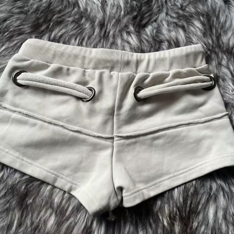 Other Y2K Sexy Cream Mini Women’s Shorts Size 27" / US 4 / IT 40 - 2 Thumbnail