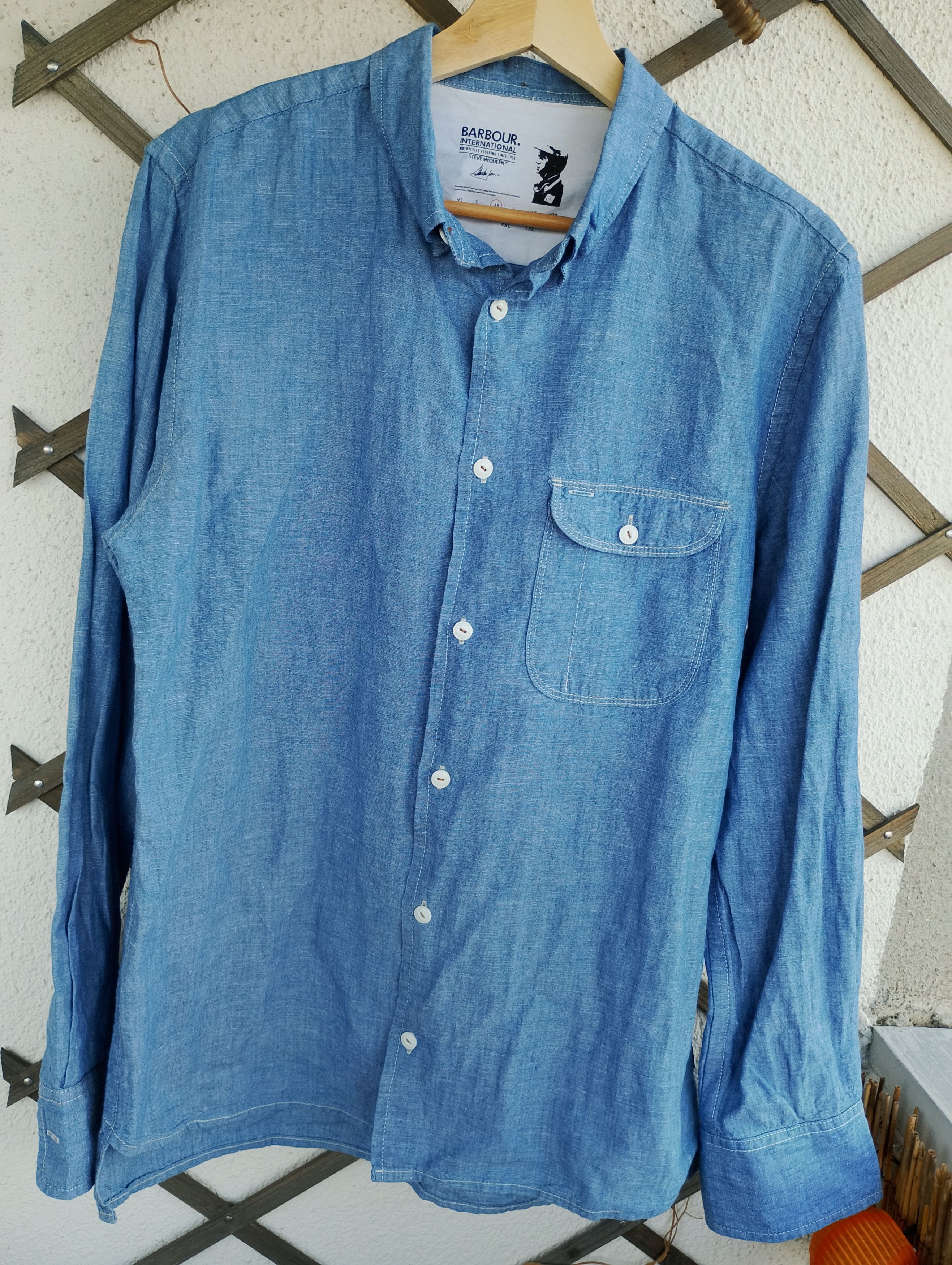 Barbour Barbour x Steve McQueen denim Long Sleeve shirt sz M Size US M / EU 48-50 / 2 - 4 Thumbnail