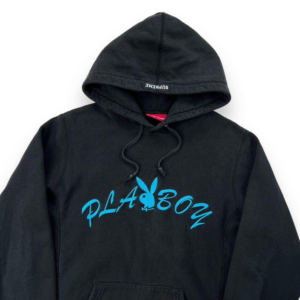 image of Supreme X Playboy Hoodie in Black, Men's (Size Medium)