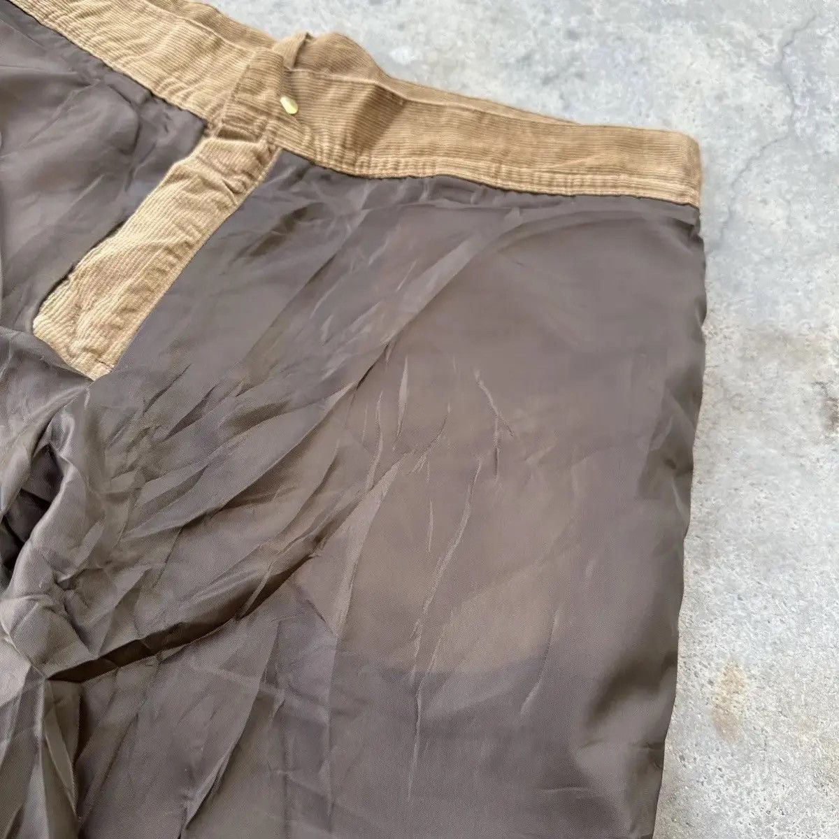 Vintage RARE!! FLARE/BOOTCUT JAPANESE VTG W31 L31 QUE CORDUROY PANTS Size US 31 - 13 Thumbnail