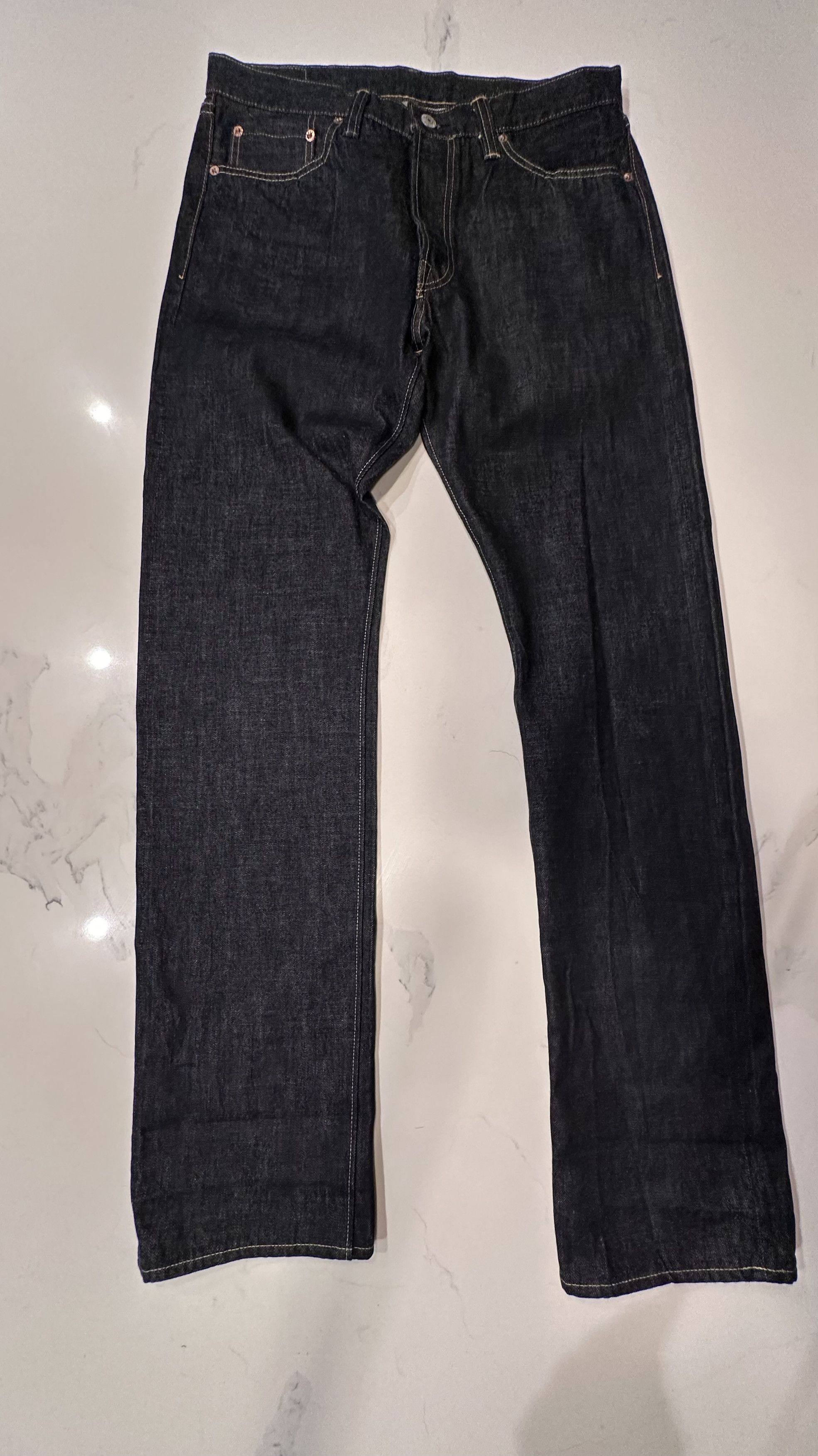 image of Sugar Cane Jeans Lot 2014 33" Slim Tapered in Indigo, Men's