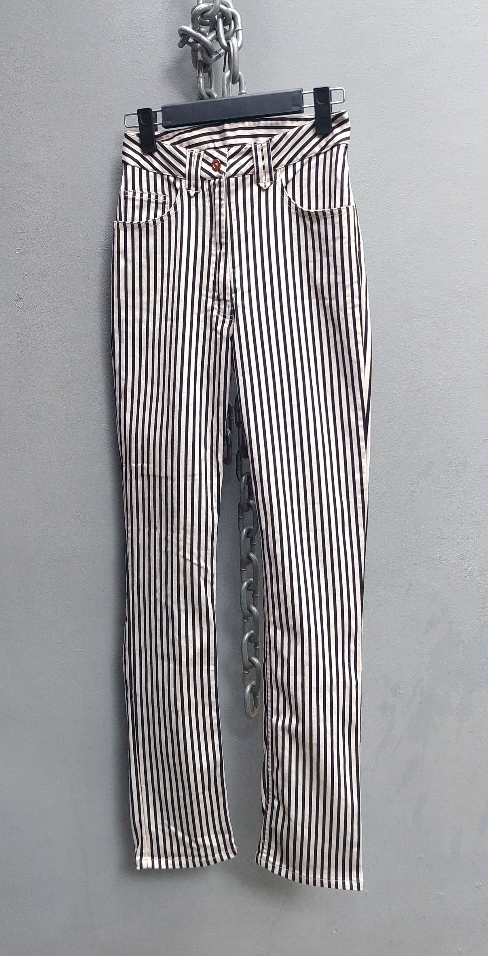 Jean Paul Gaultier Jean Paul Gaultier Striped Unlined Blazer and Pant Set Size S / US 4 / IT 40 - 11 Thumbnail