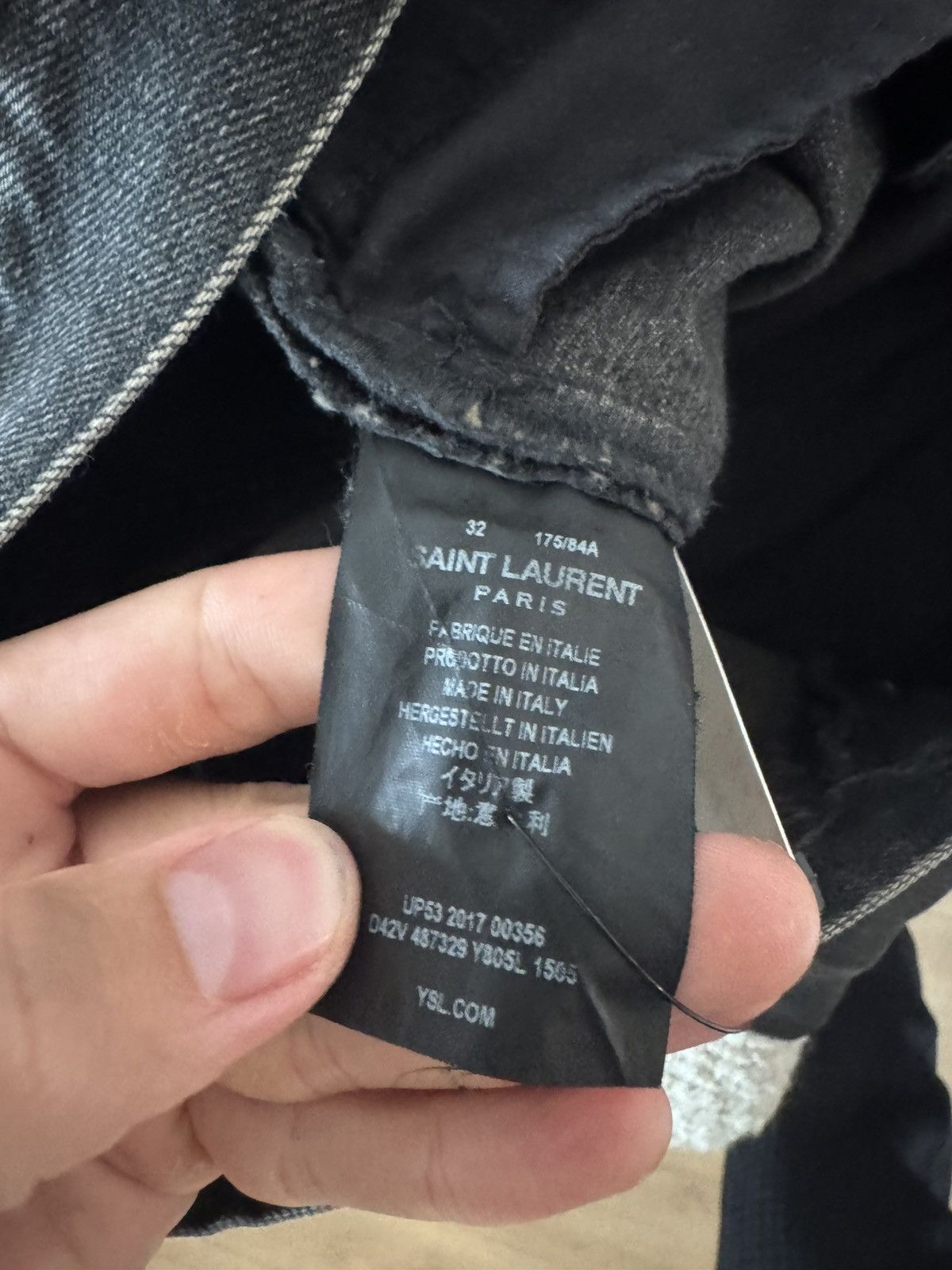 Saint Laurent Paris Dark grey d02 Size US 32 / EU 48 - 7 Thumbnail