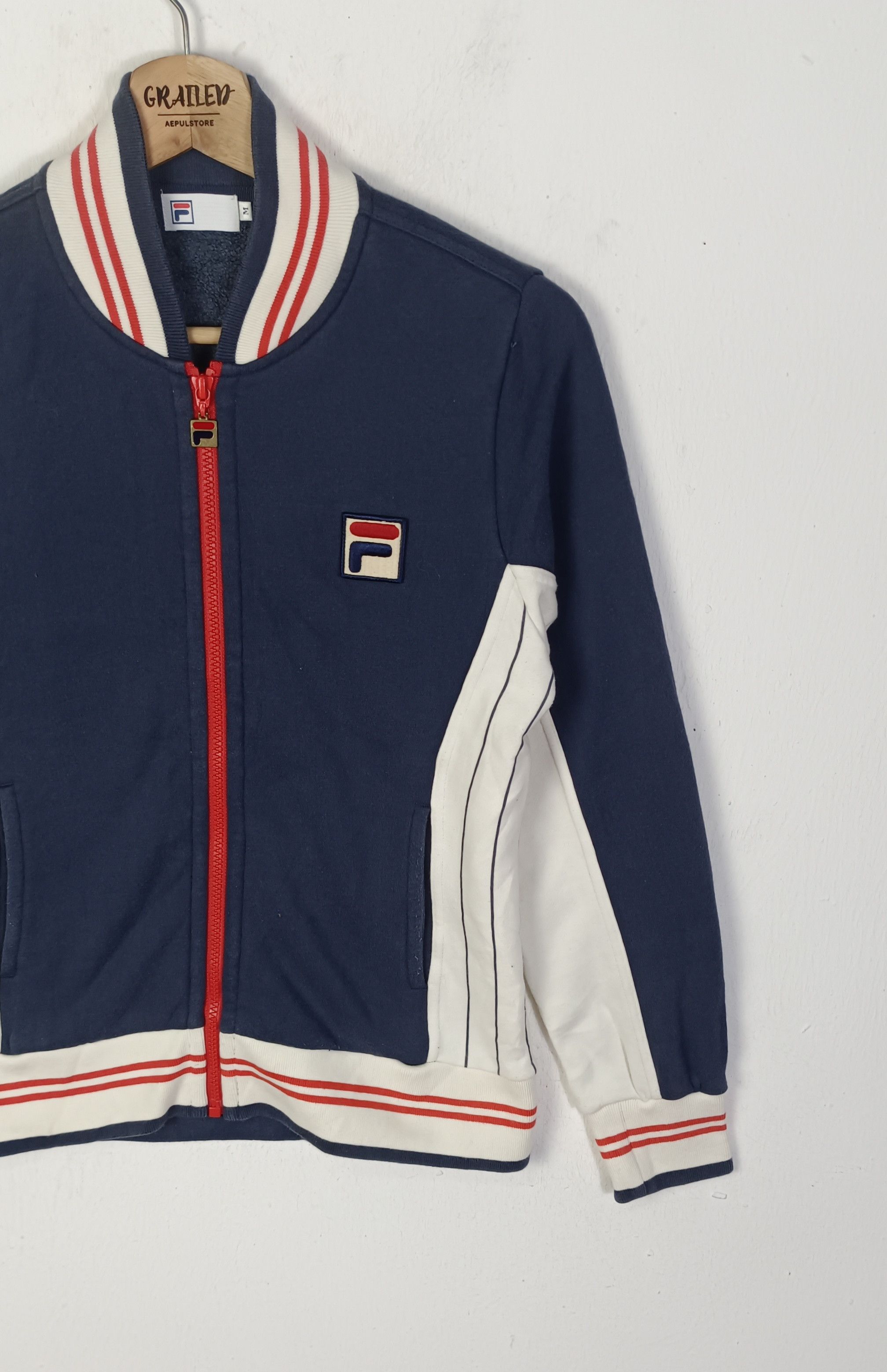 Fila Vintage Fila Settanta Navy Jacket Size S / US 4 / IT 40 - 5 Thumbnail