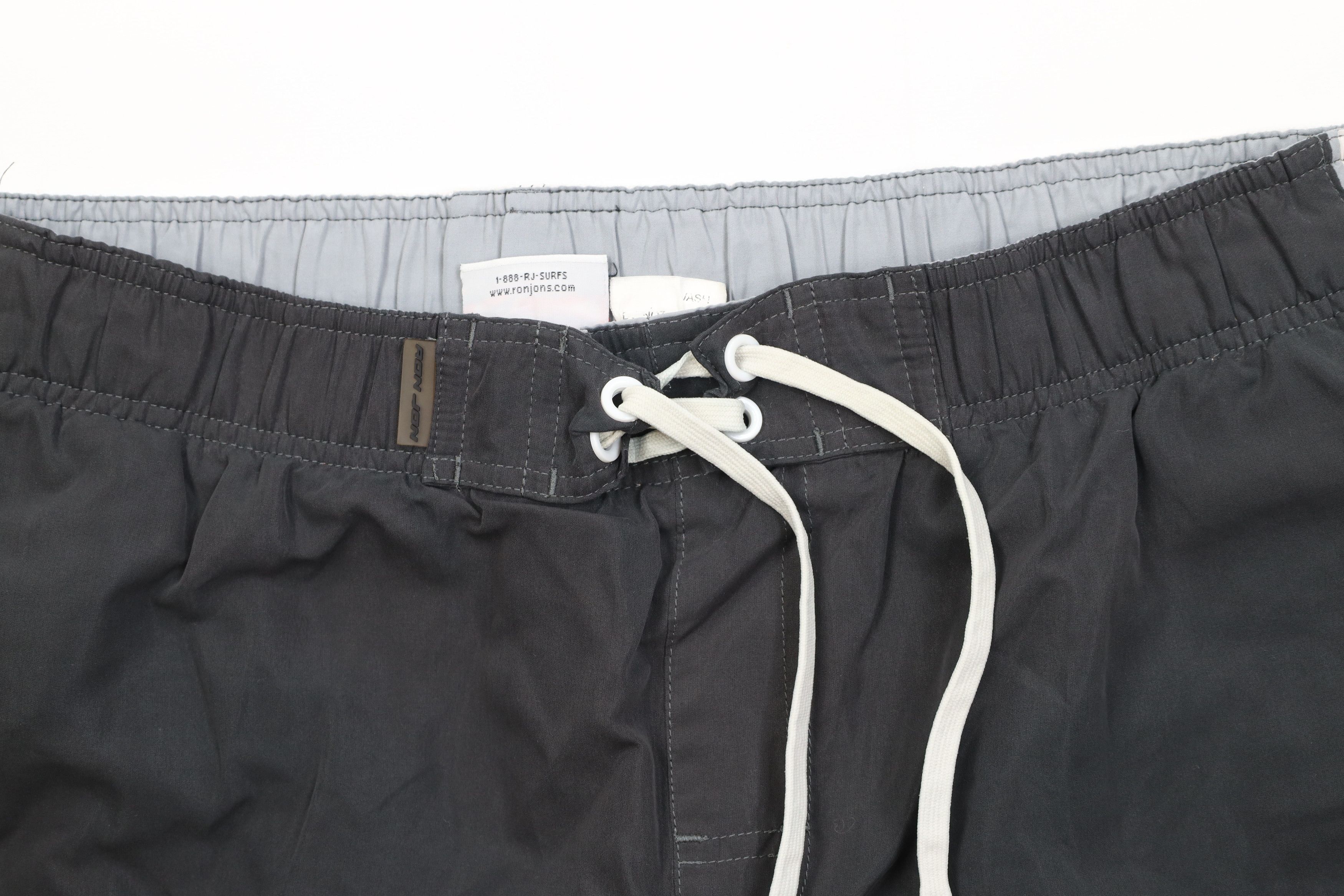 Vintage Vintage 90s Y2K Ron Jon Surf Shop Board Shorts Trunks Gray Size US 32 / EU 48 - 2 Thumbnail