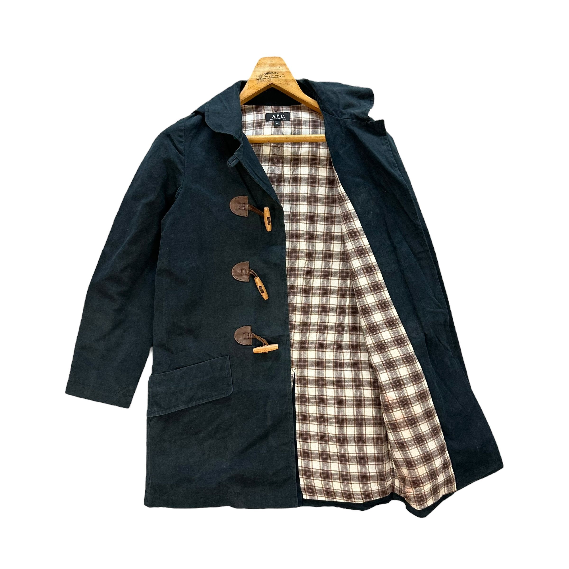 A.P.C. A.P.C. COTTON HOODED DUFFLE COAT #9083-55 Size XS / US 0-2 / IT 36-38 - 6 Thumbnail