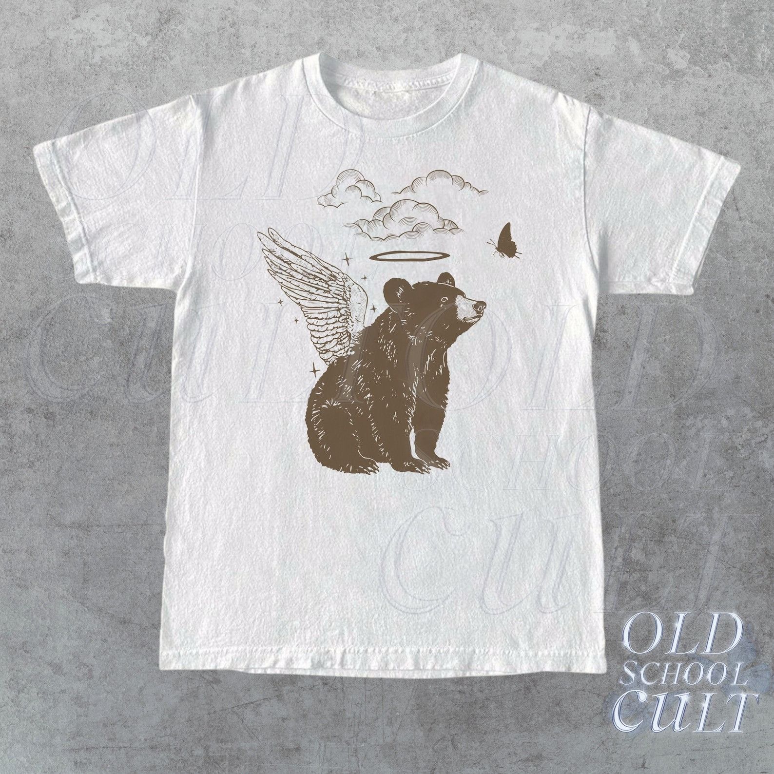 The Unbranded Brand Bear With Angel Wings Vintage T Shirt Size US L / EU 52-54 / 3 - 1 Thumbnail
