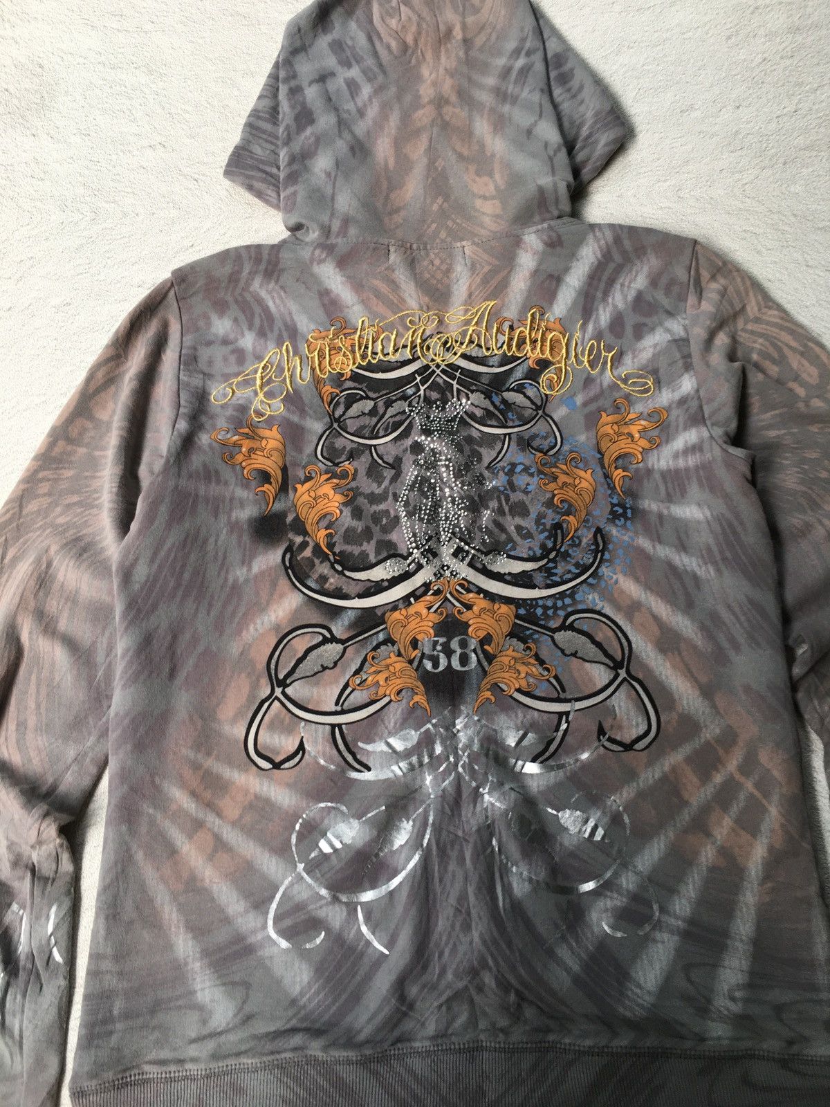 Ed Hardy Y2k Christian Audigier Zip Hoodie Size US XS / EU 42 / 0 - 9 Thumbnail